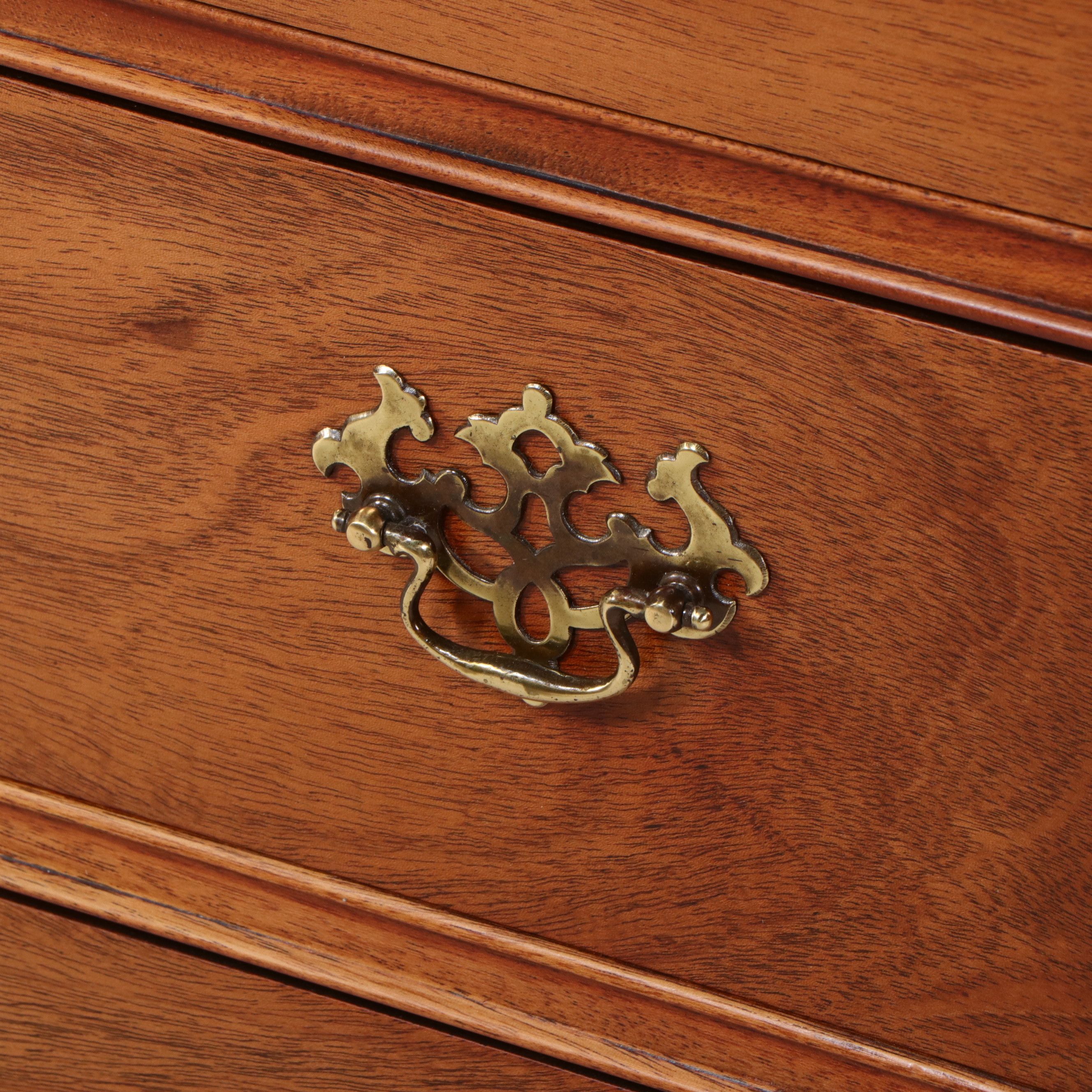 Chippendale Style Mahogany Bachelor's Chest with Flip-Top, Circa 1940-1950