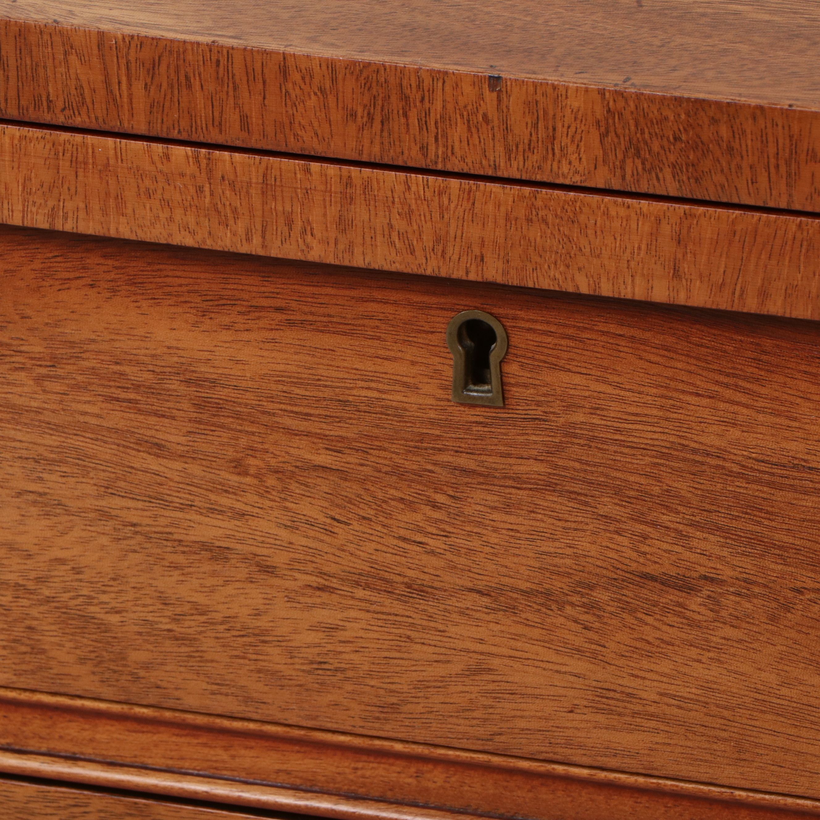 Chippendale Style Mahogany Bachelor's Chest with Flip-Top, Circa 1940-1950