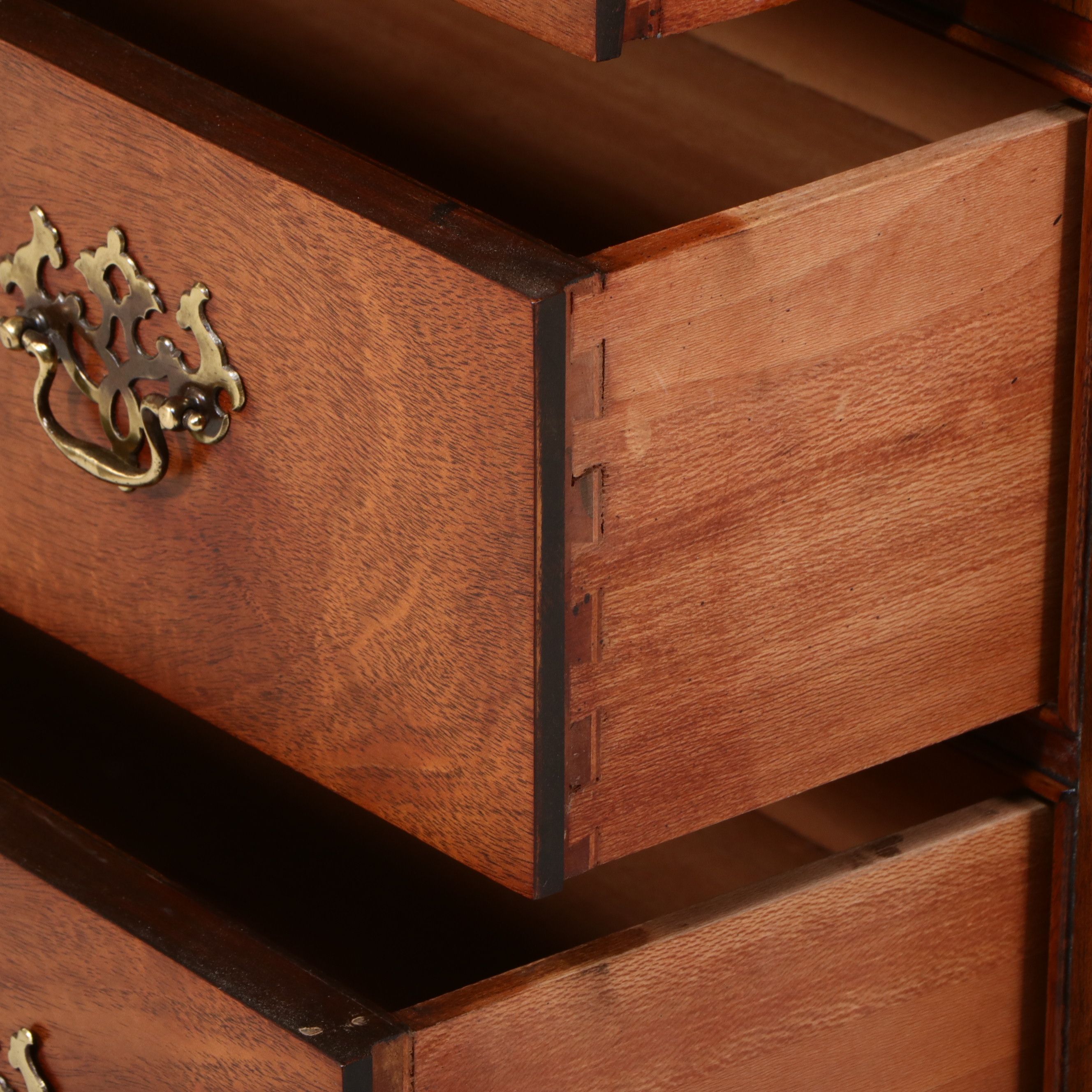 Chippendale Style Mahogany Bachelor's Chest with Flip-Top, Circa 1940-1950