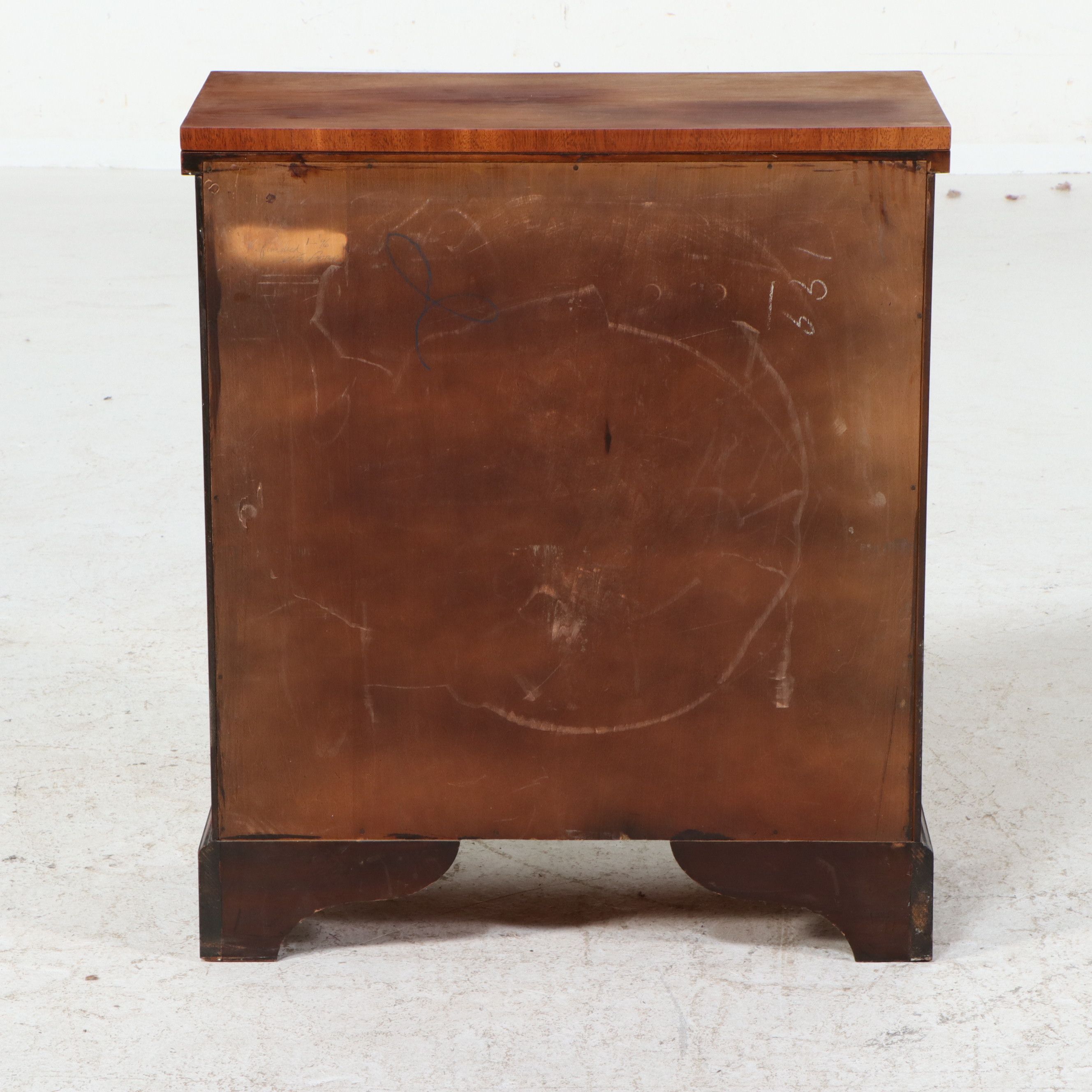 Chippendale Style Mahogany Bachelor's Chest with Flip-Top, Circa 1940-1950