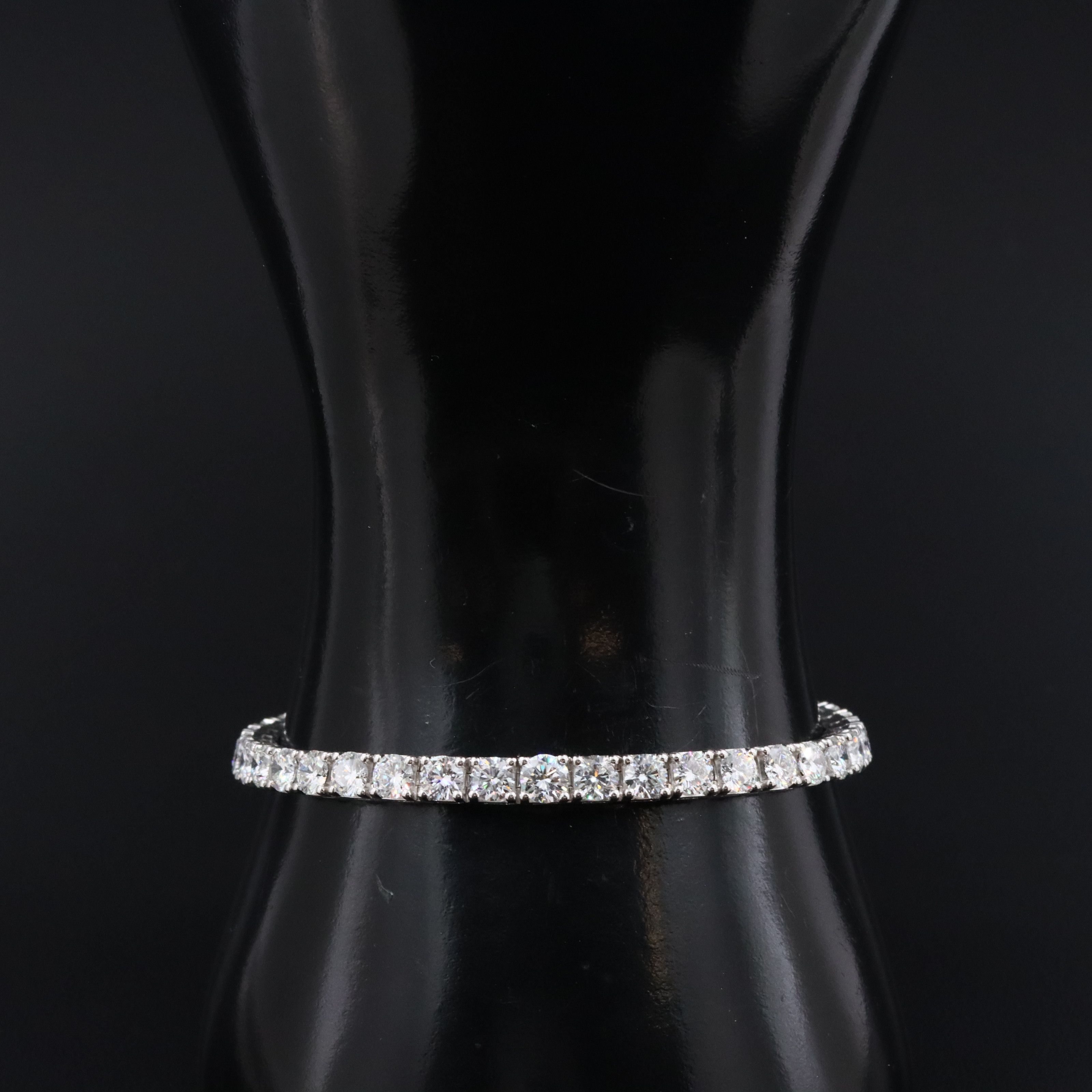 14K 10.50 CTW Lab Grown Diamond Line Bracelet