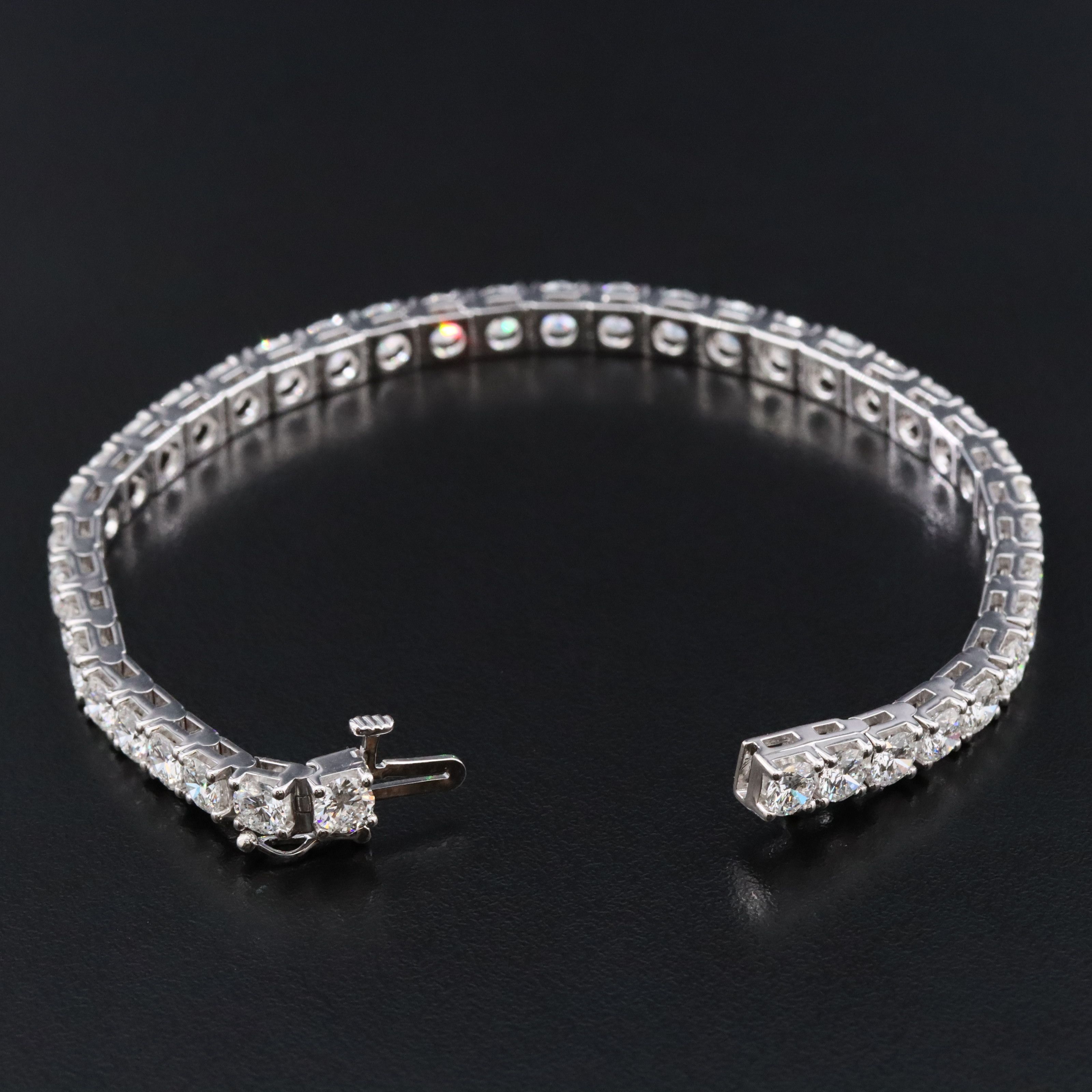 14K 10.50 CTW Lab Grown Diamond Line Bracelet