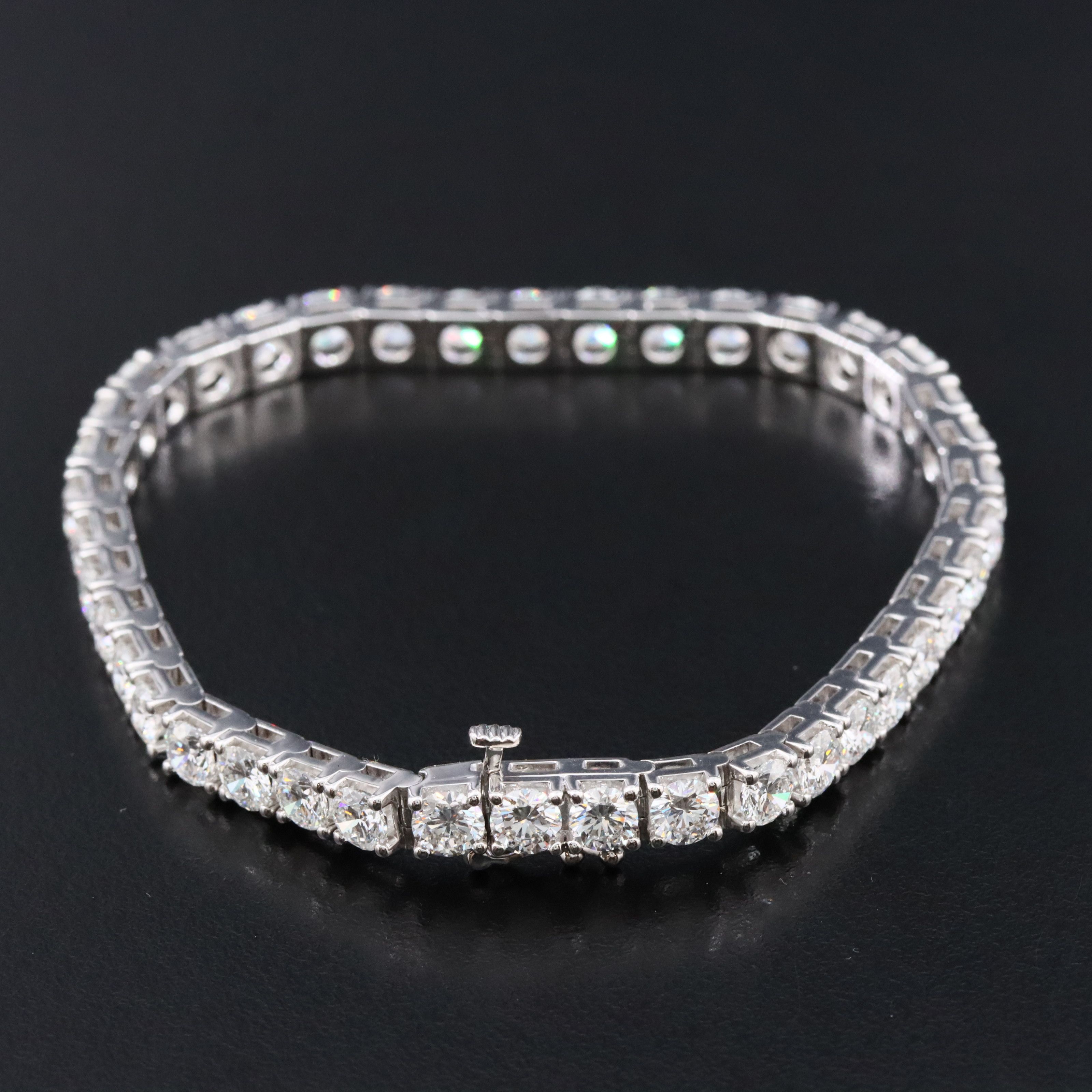 14K 10.50 CTW Lab Grown Diamond Line Bracelet