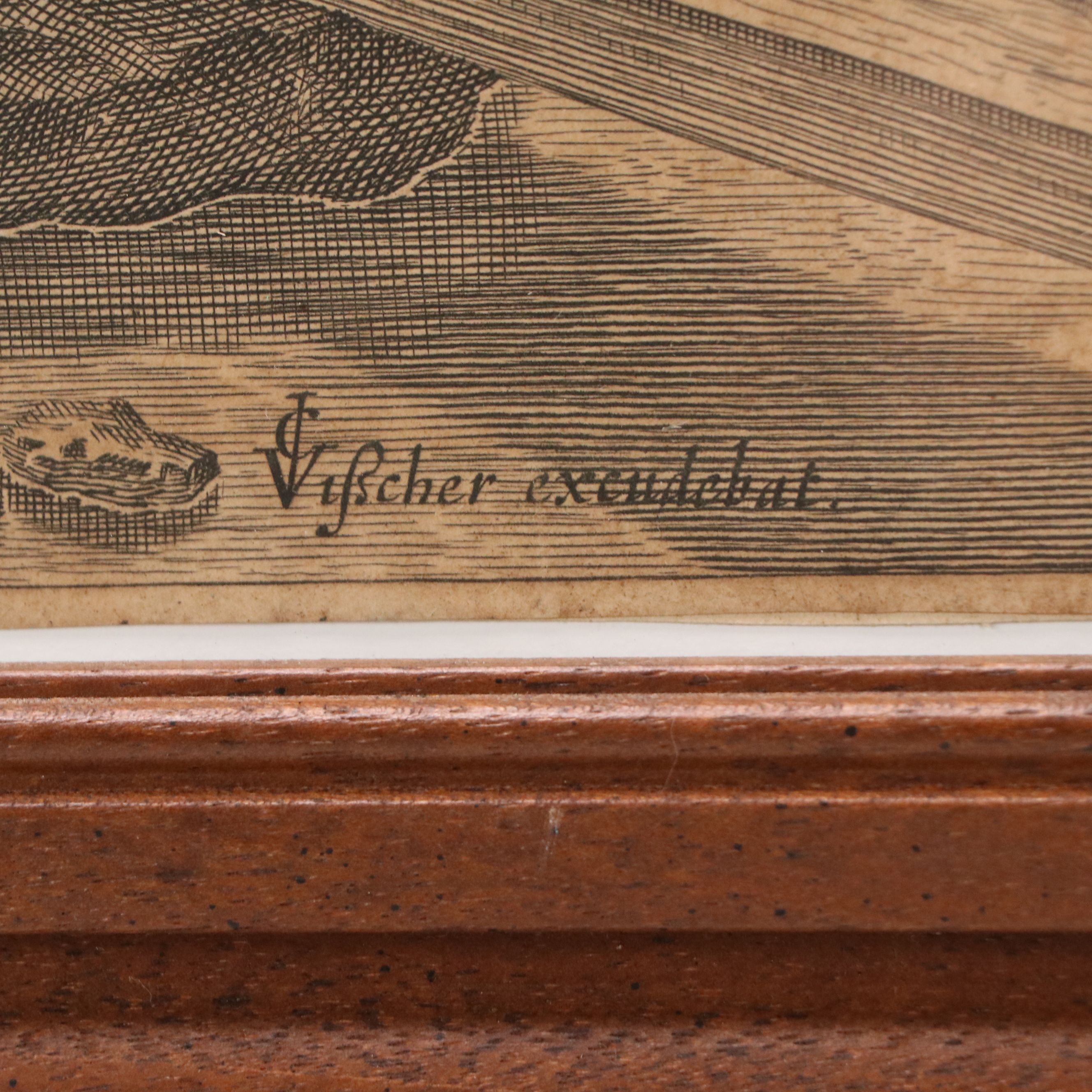 Claes Jansz. Visscher Engraving "Return of the Scouts from Canaan," 17th Century