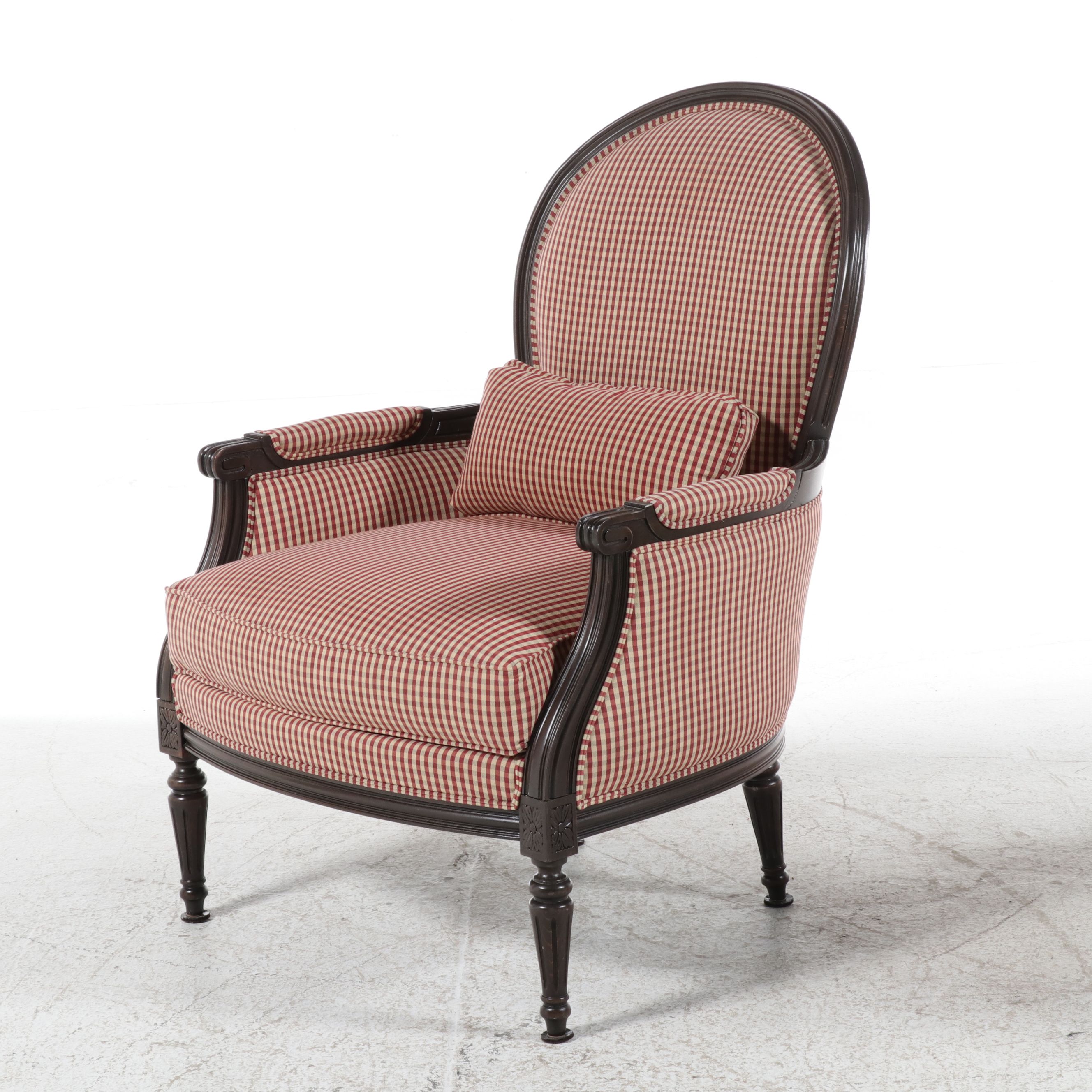 Pair of Ethan Allen Louis XVI Style Armchairs