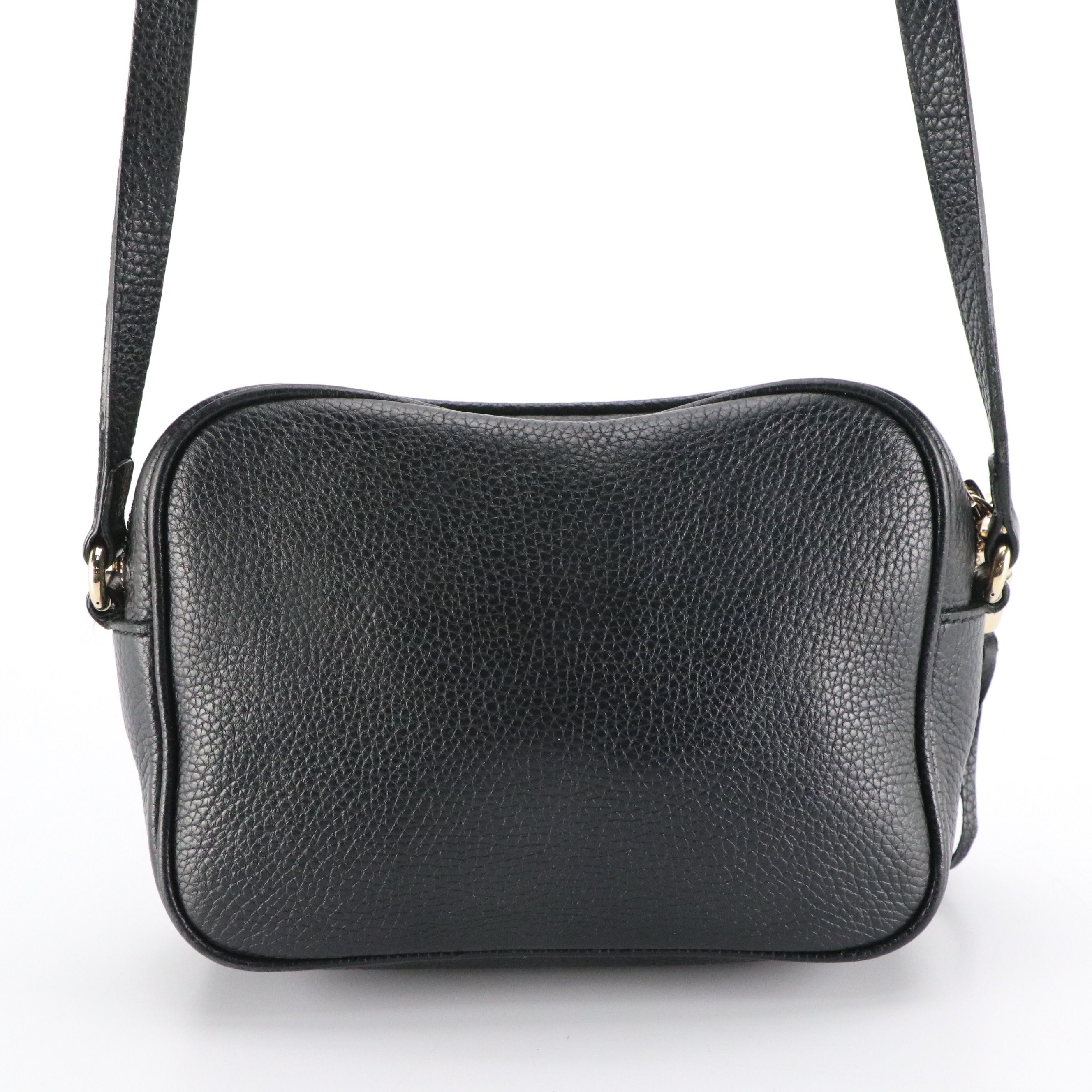 Gucci Soho Disco Crossbody Bag in Grained Calfskin Leather with Tassel Zip