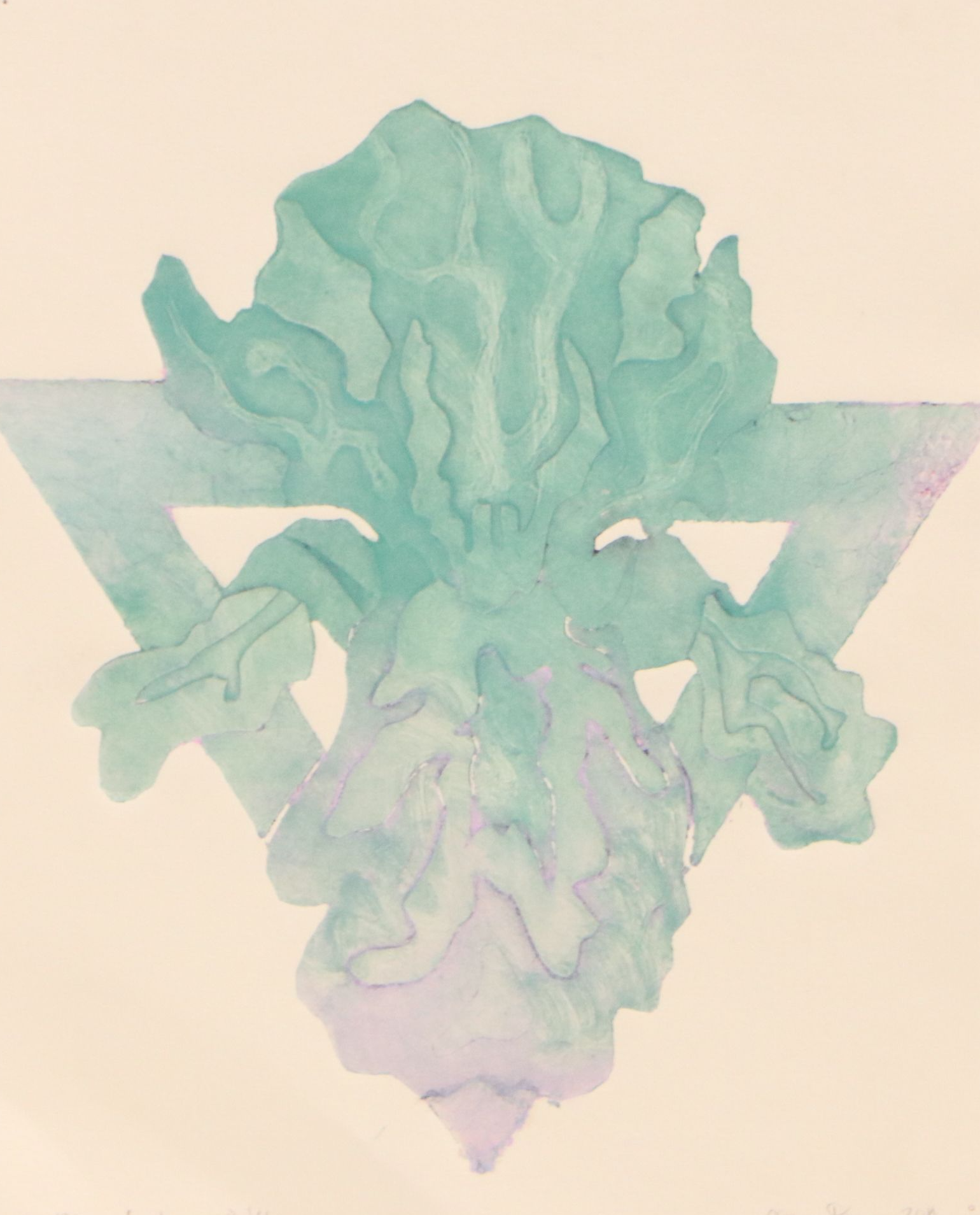C. F. Dunn Collographs "Bloom," 2014