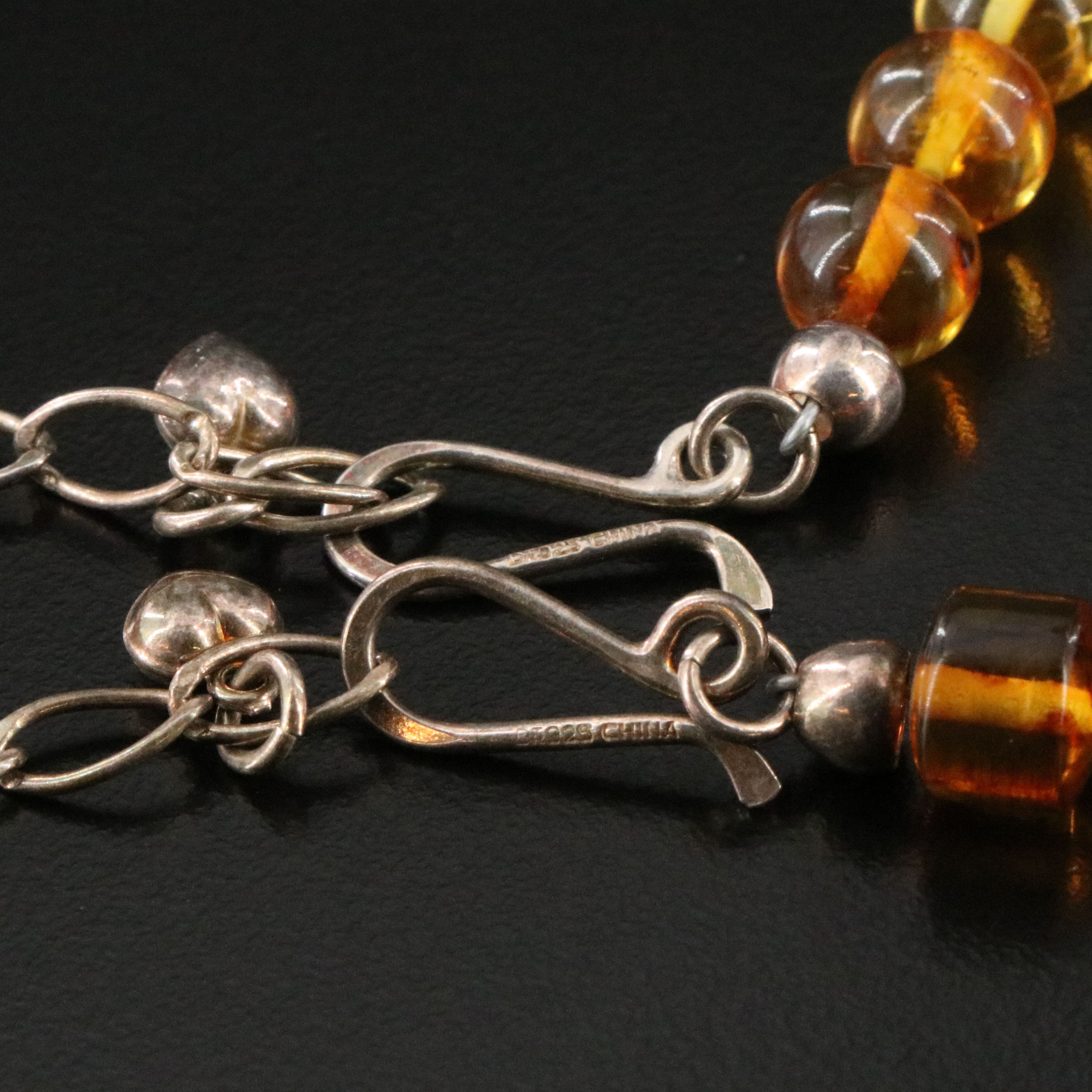 Desert Rose Trading Graduated Amber Necklaces with Sterling Clasps