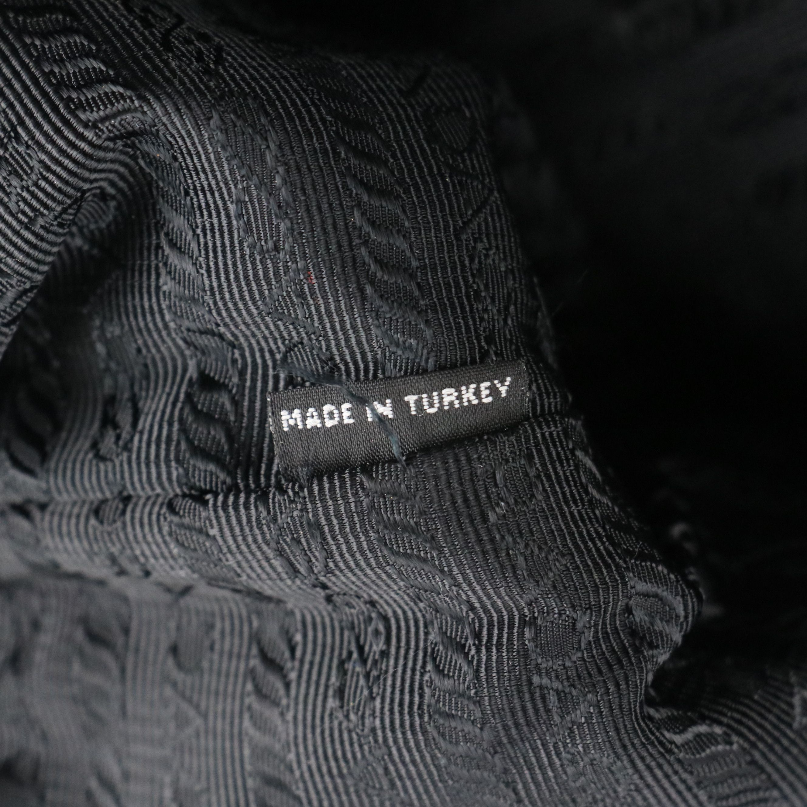 Prada Two-Way Zip Bag in Floral Stampato Tessuto Nylon & Black Saffiano Leather