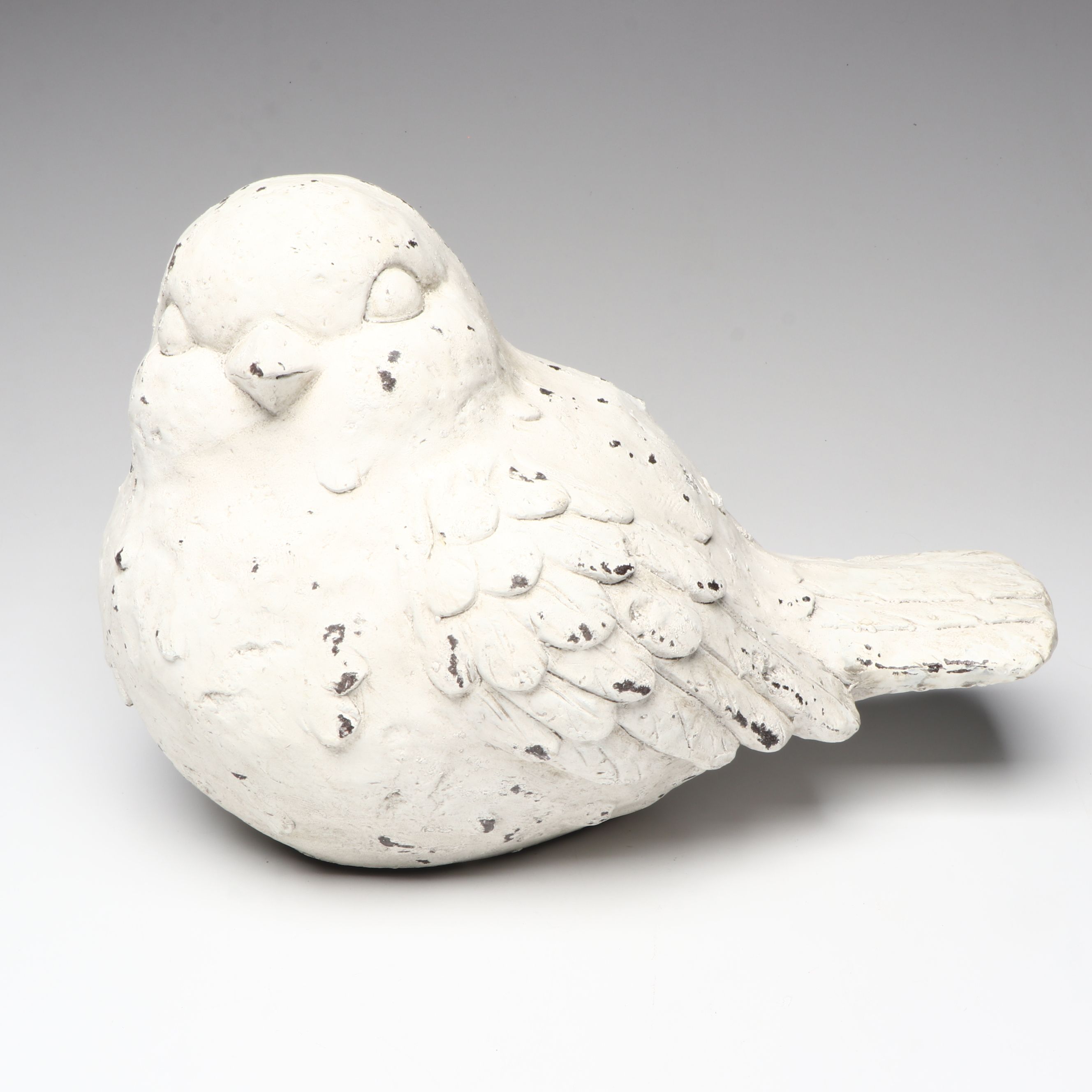 Distressed Polystone Songbird Garden Sculptures
