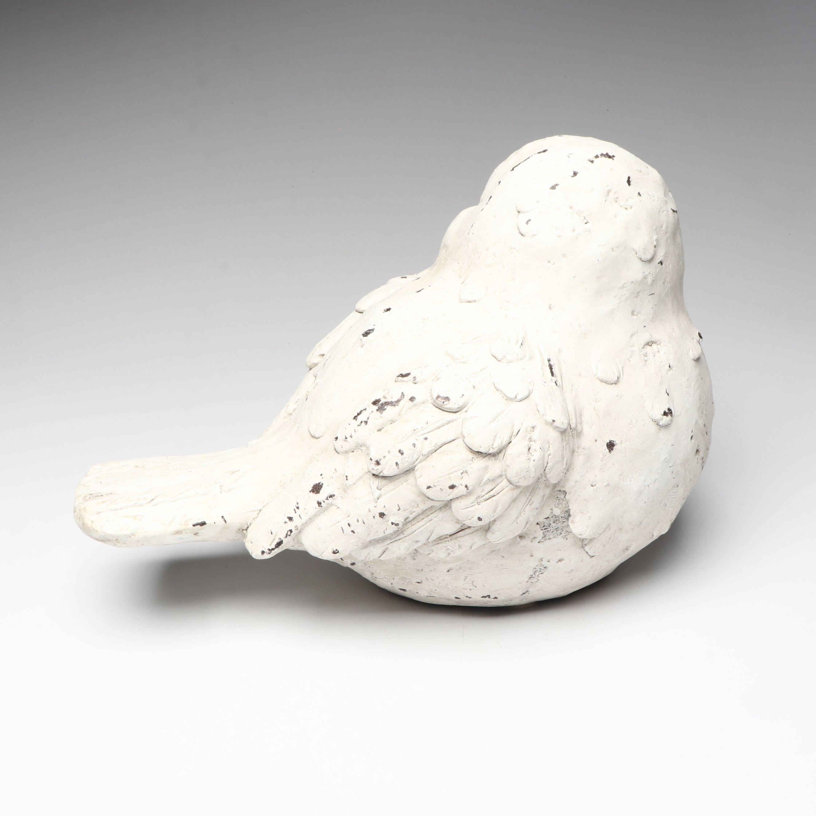 Distressed Polystone Songbird Garden Sculptures