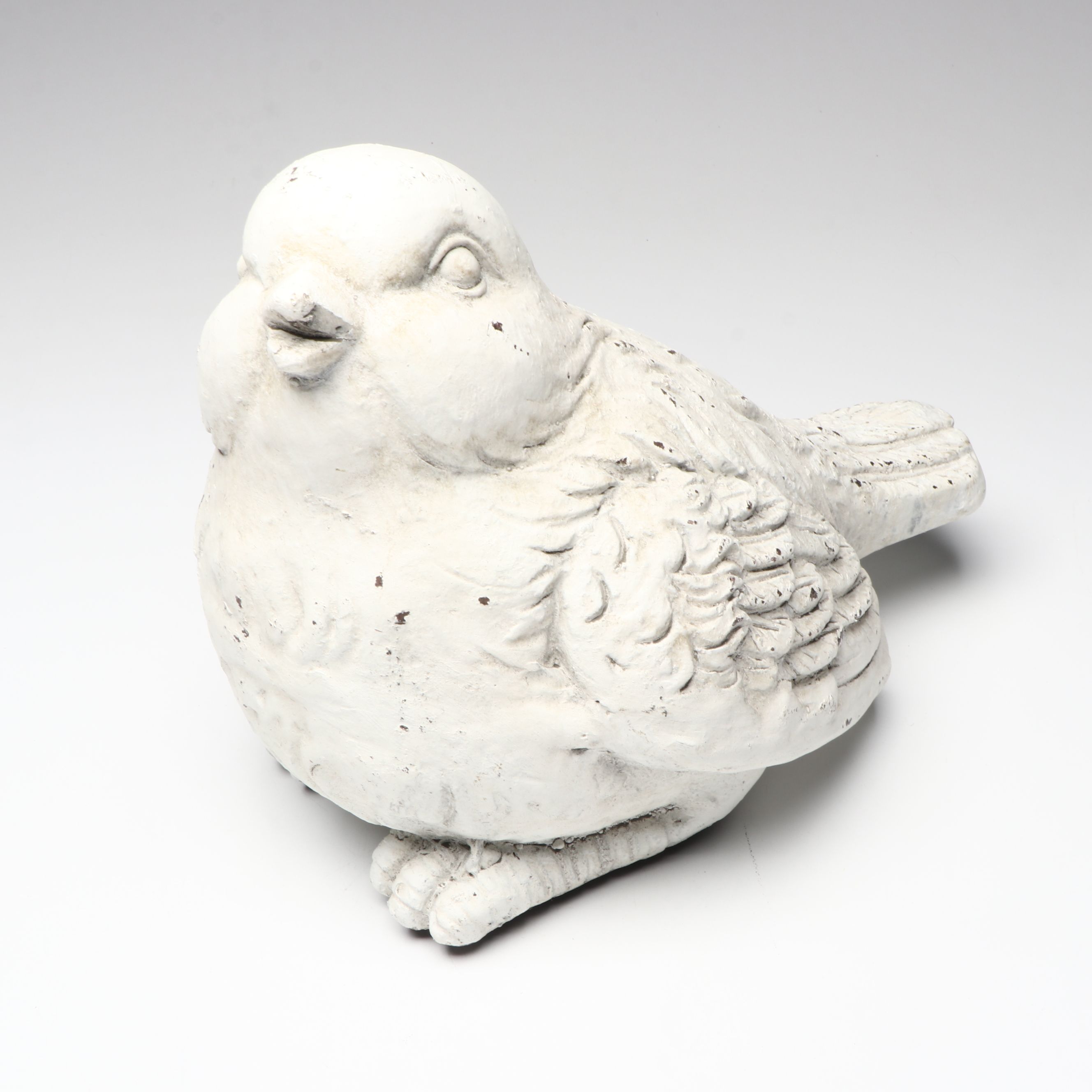 Distressed Polystone Songbird Garden Sculptures