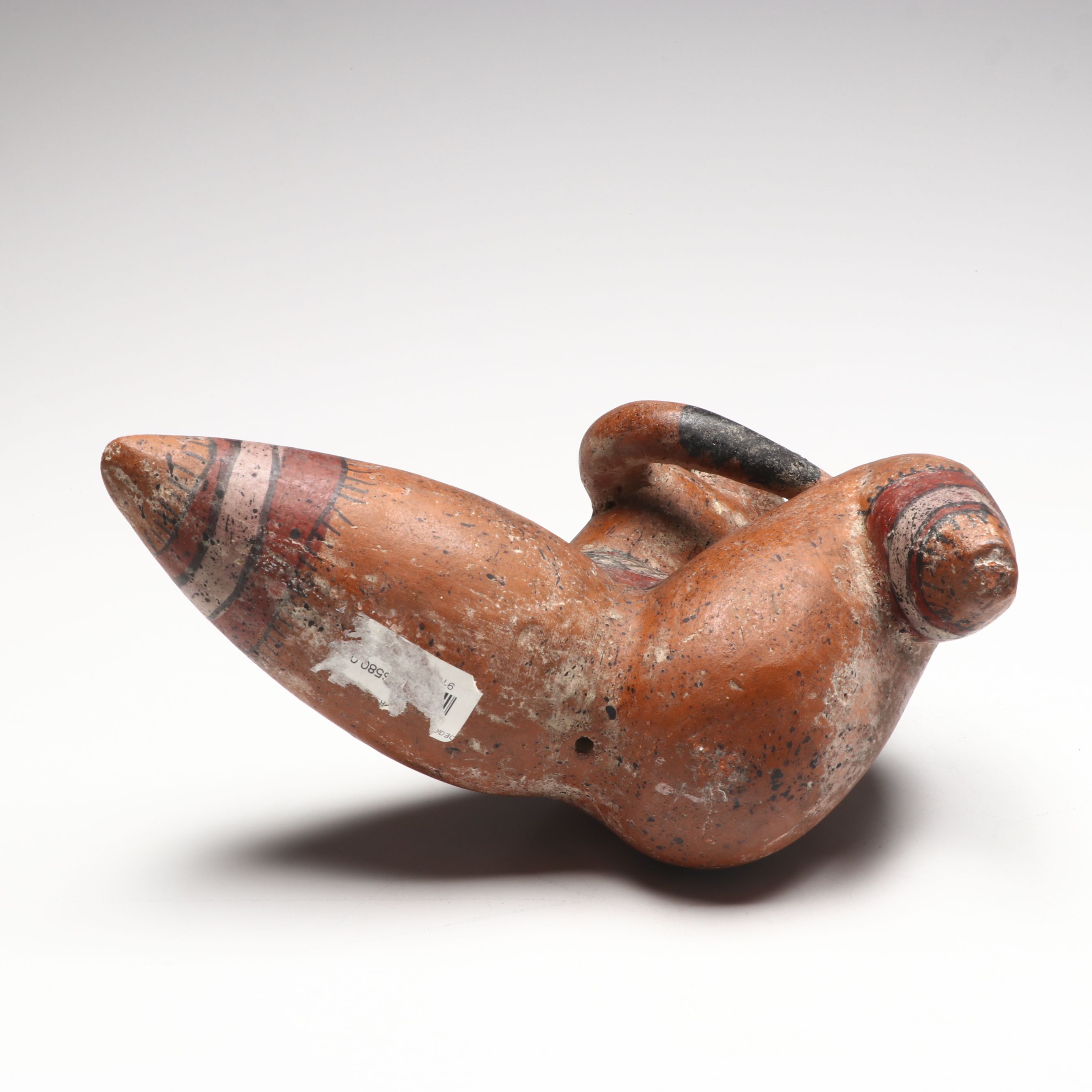 Pre-Columbian Style Ceramic Kneeling Figure