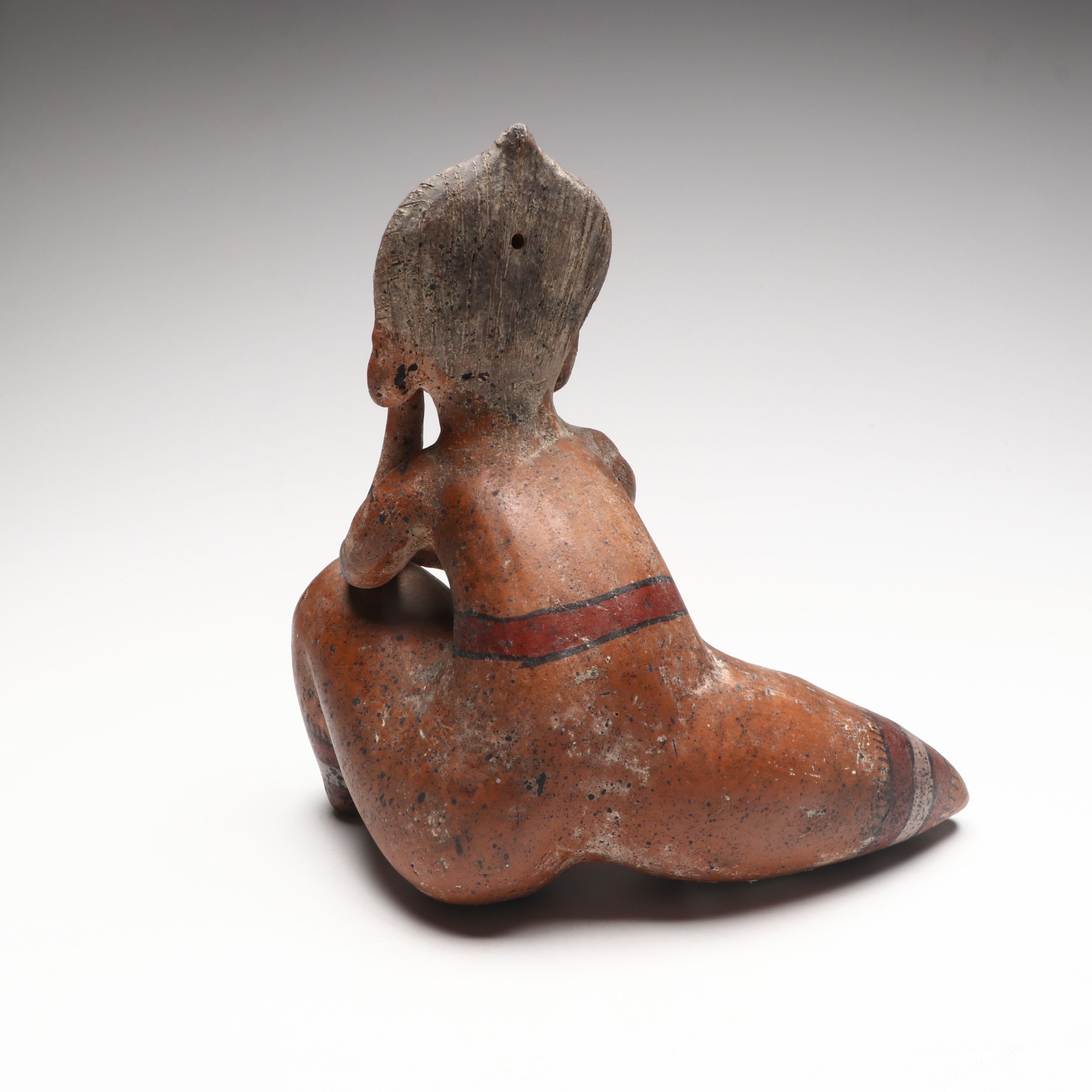 Pre-Columbian Style Ceramic Kneeling Figure