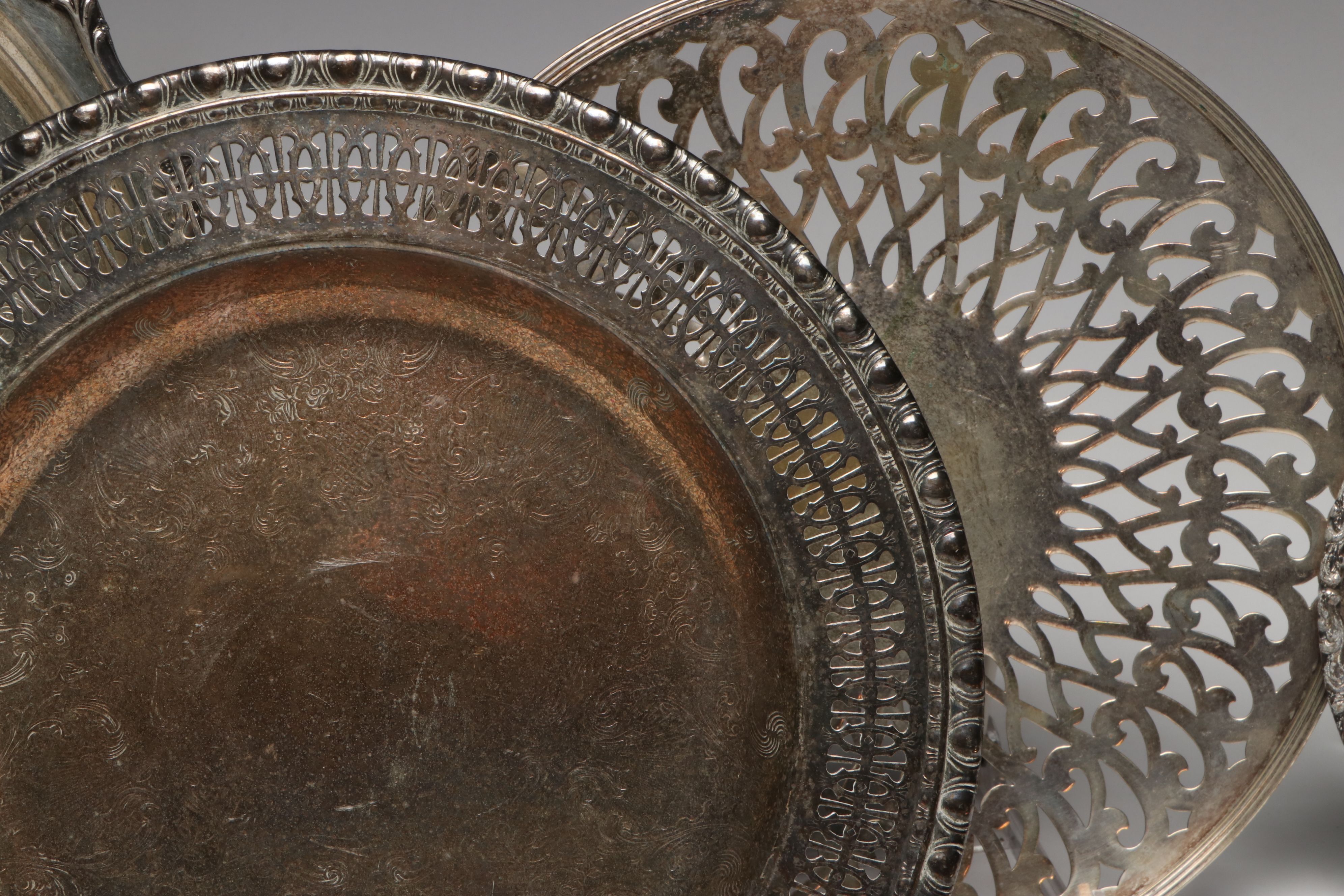 Gorham Bowl with Platters, Trays and More Silver Plate Serveware