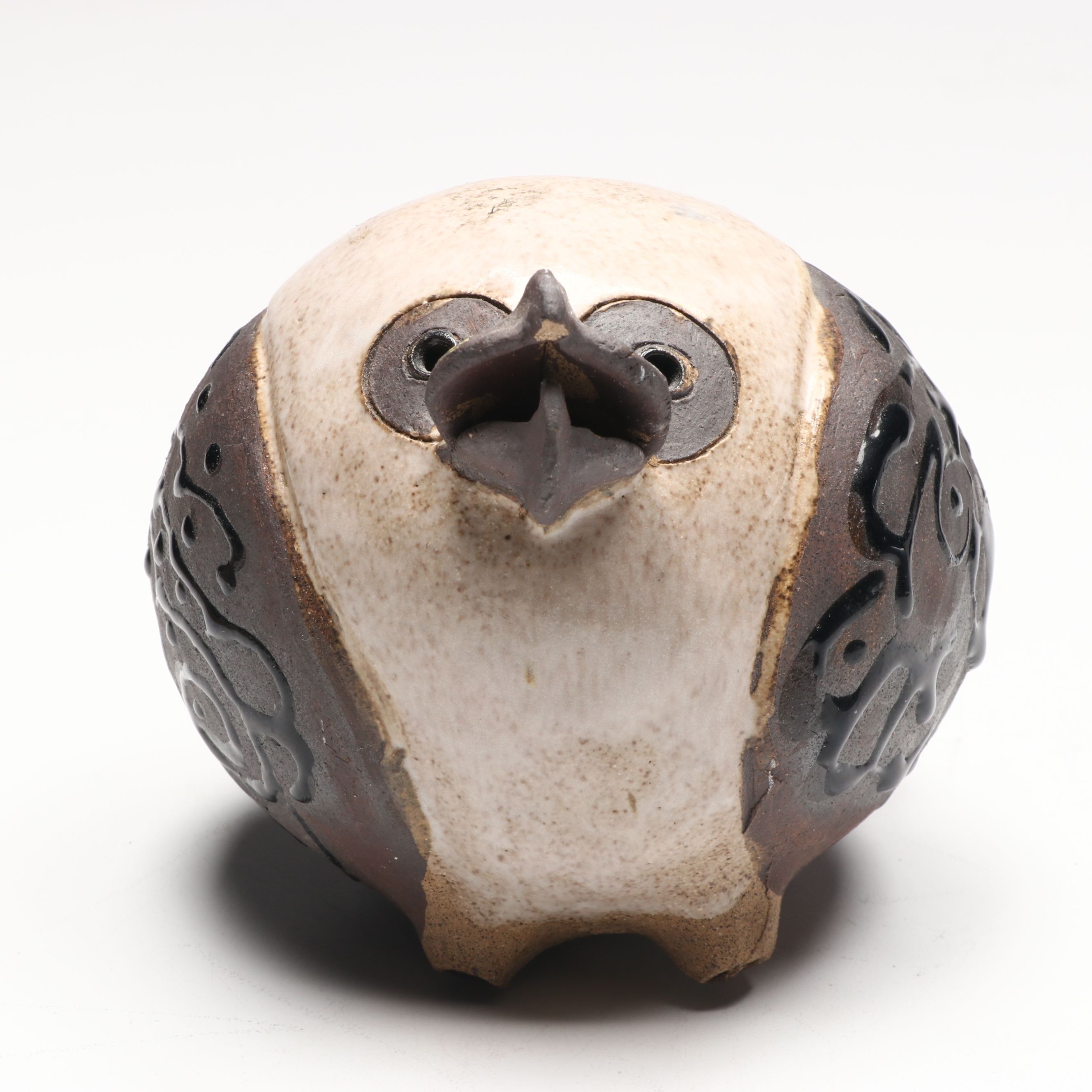 Susan Davis Artist Signed Ceramic Owl