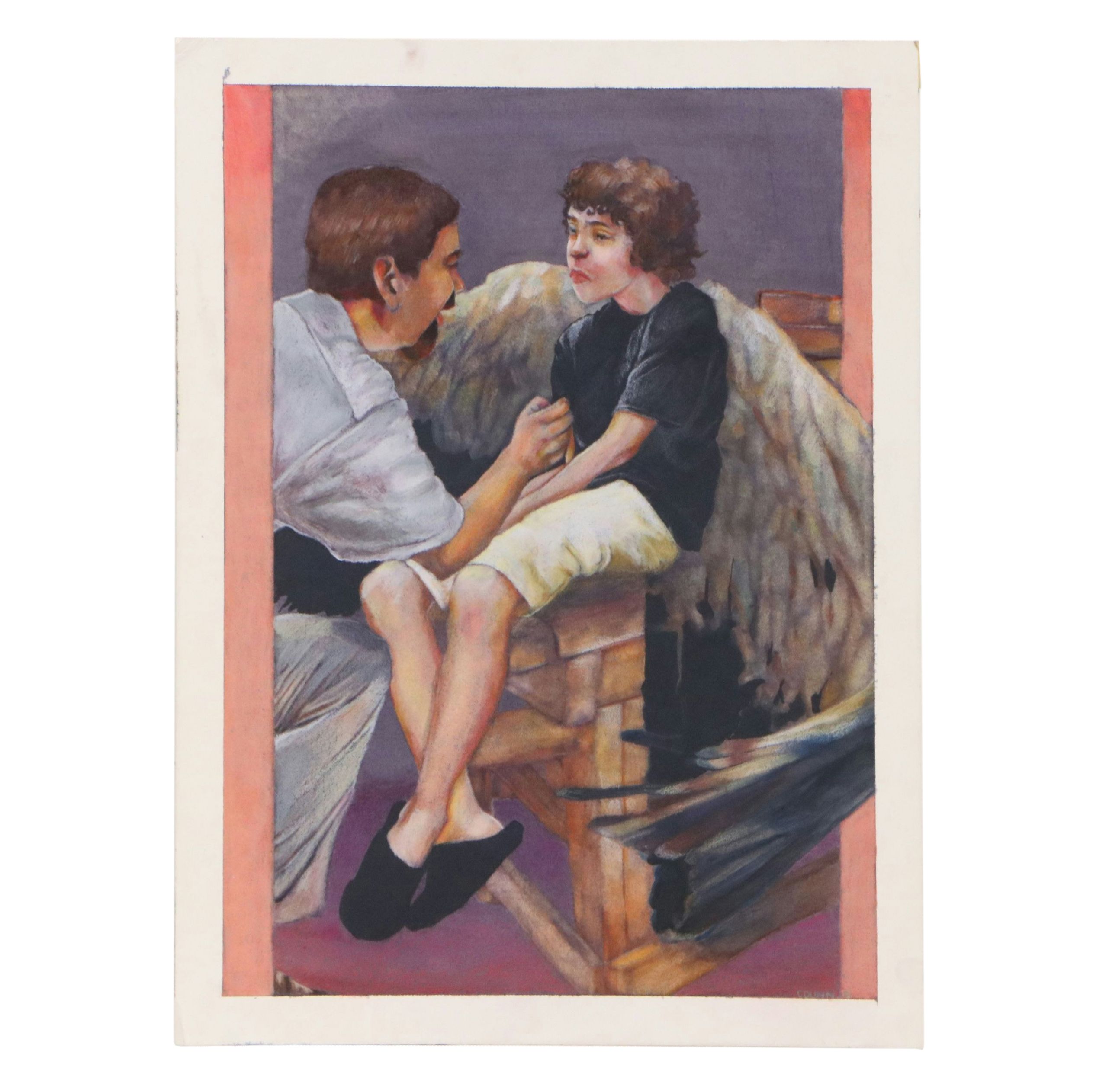 C. F. Dunn Mixed Media Painting "Icarus," 2015