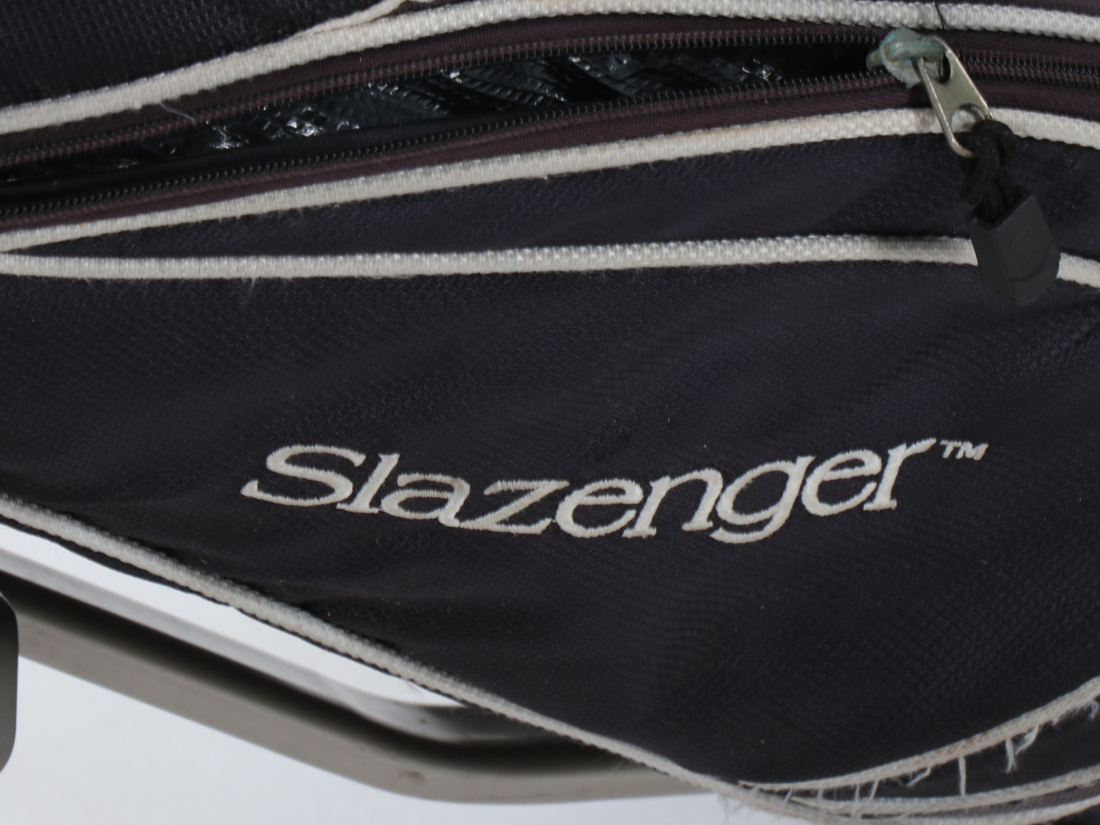Slazenger Golf Bag with Right- Handed Golf Clubs and Foldable Cart
