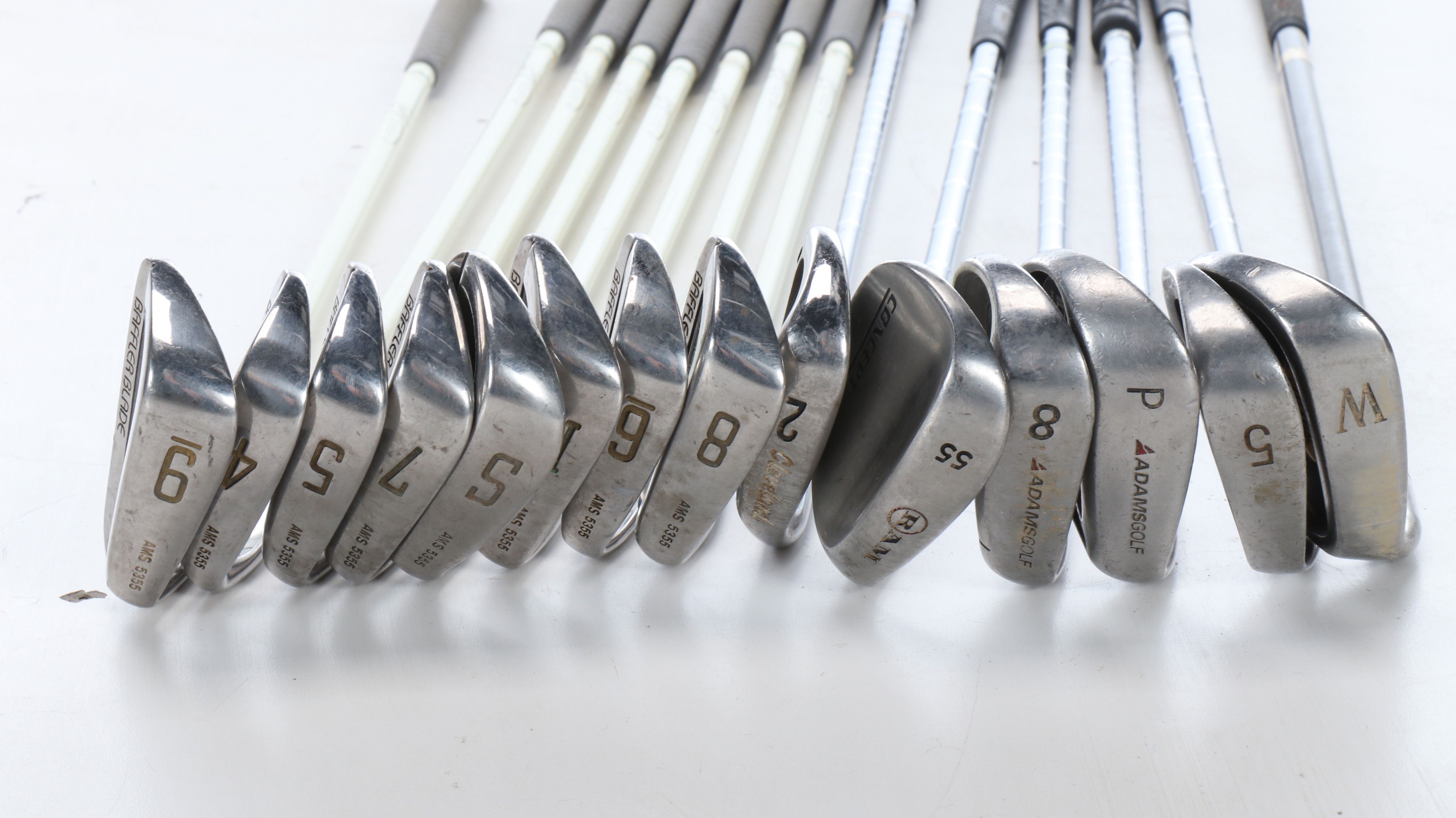 Slazenger Golf Bag with Right- Handed Golf Clubs and Foldable Cart