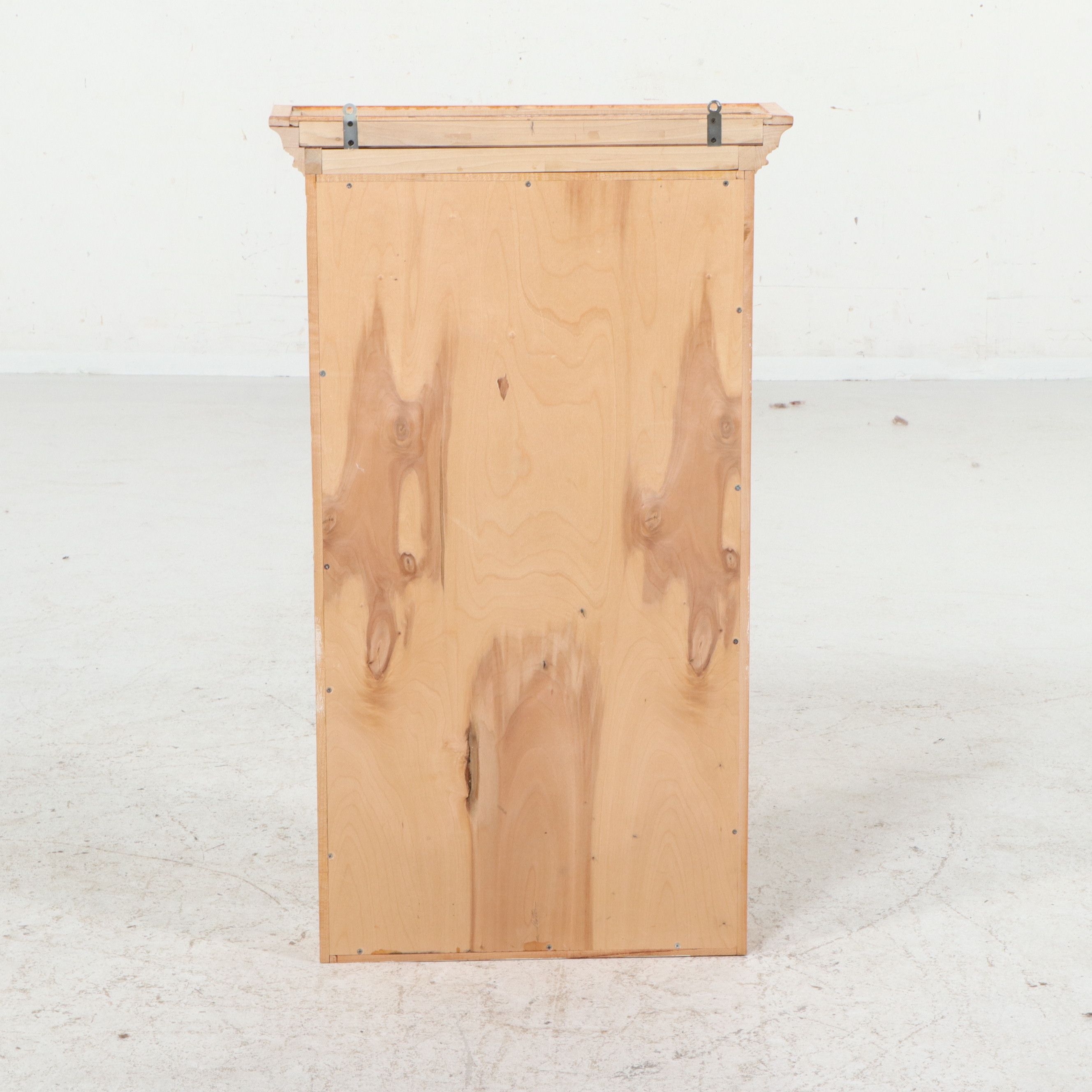 Federal Style Tiger Maple Wall-Mounted Cabinet, Late 20th/21st Century