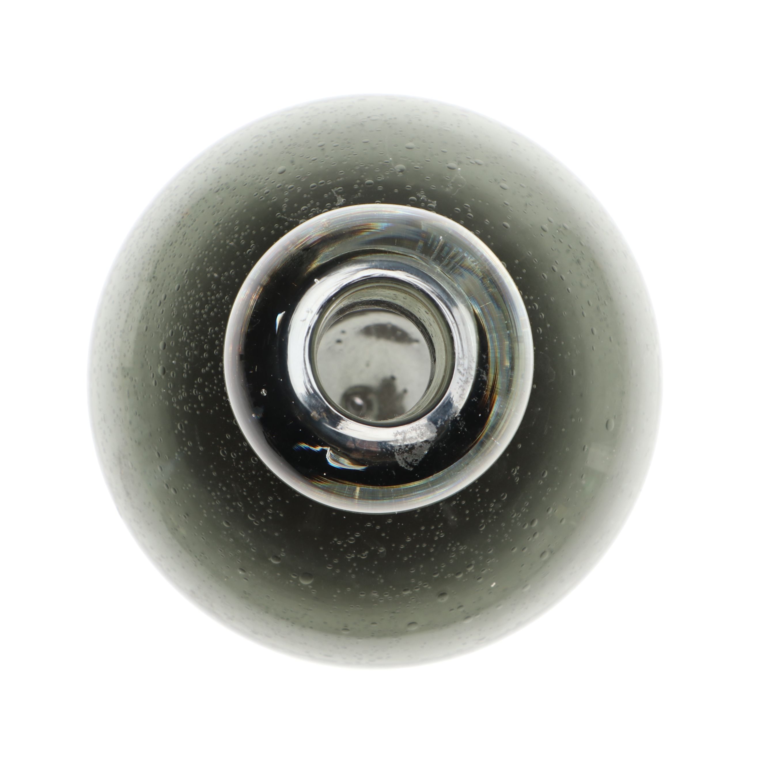 Mid Century Modern Style Smoke Color Seed Glass Bottle Vase