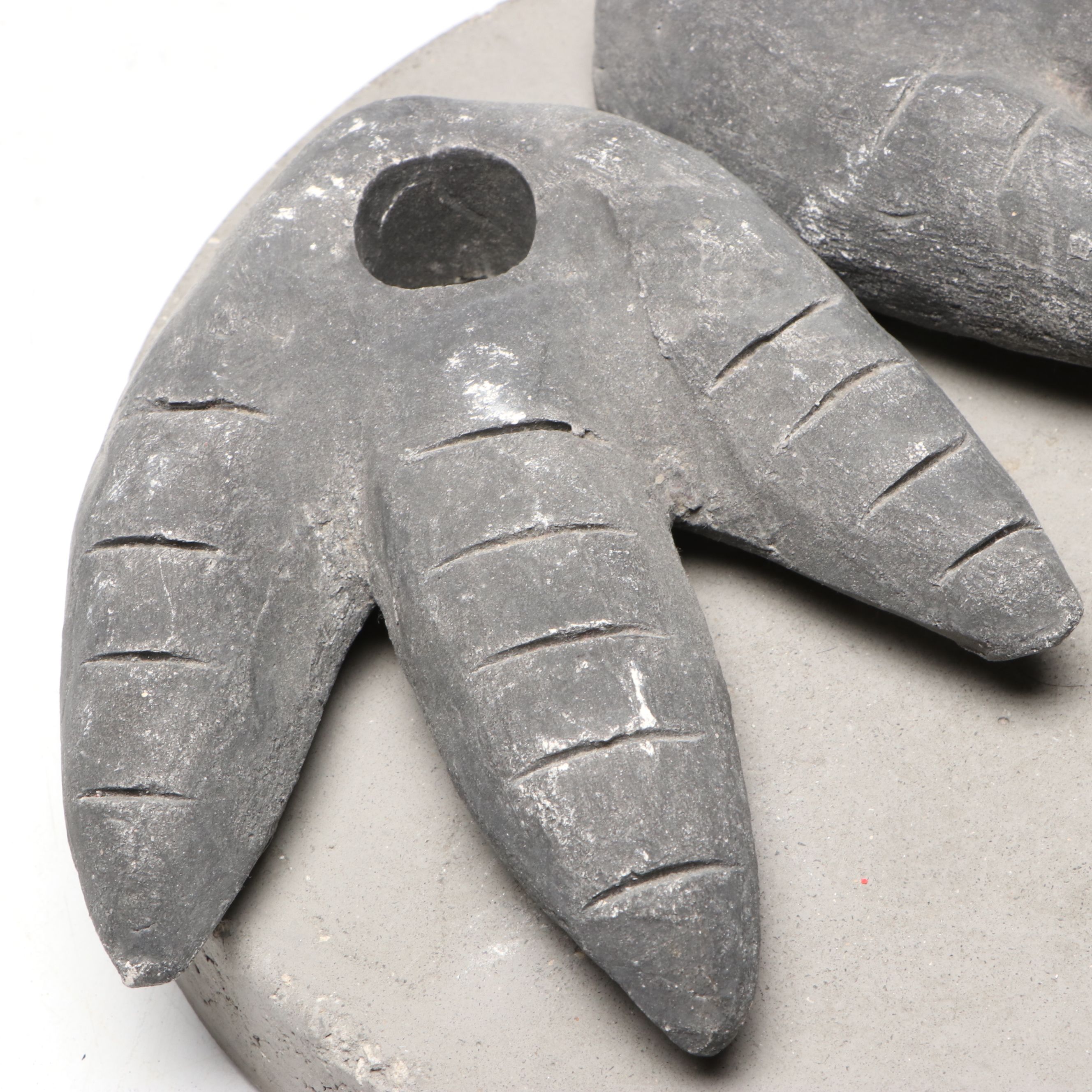 Aletha Rector Art Pottery Polychrome Bird Sculpture with Beads