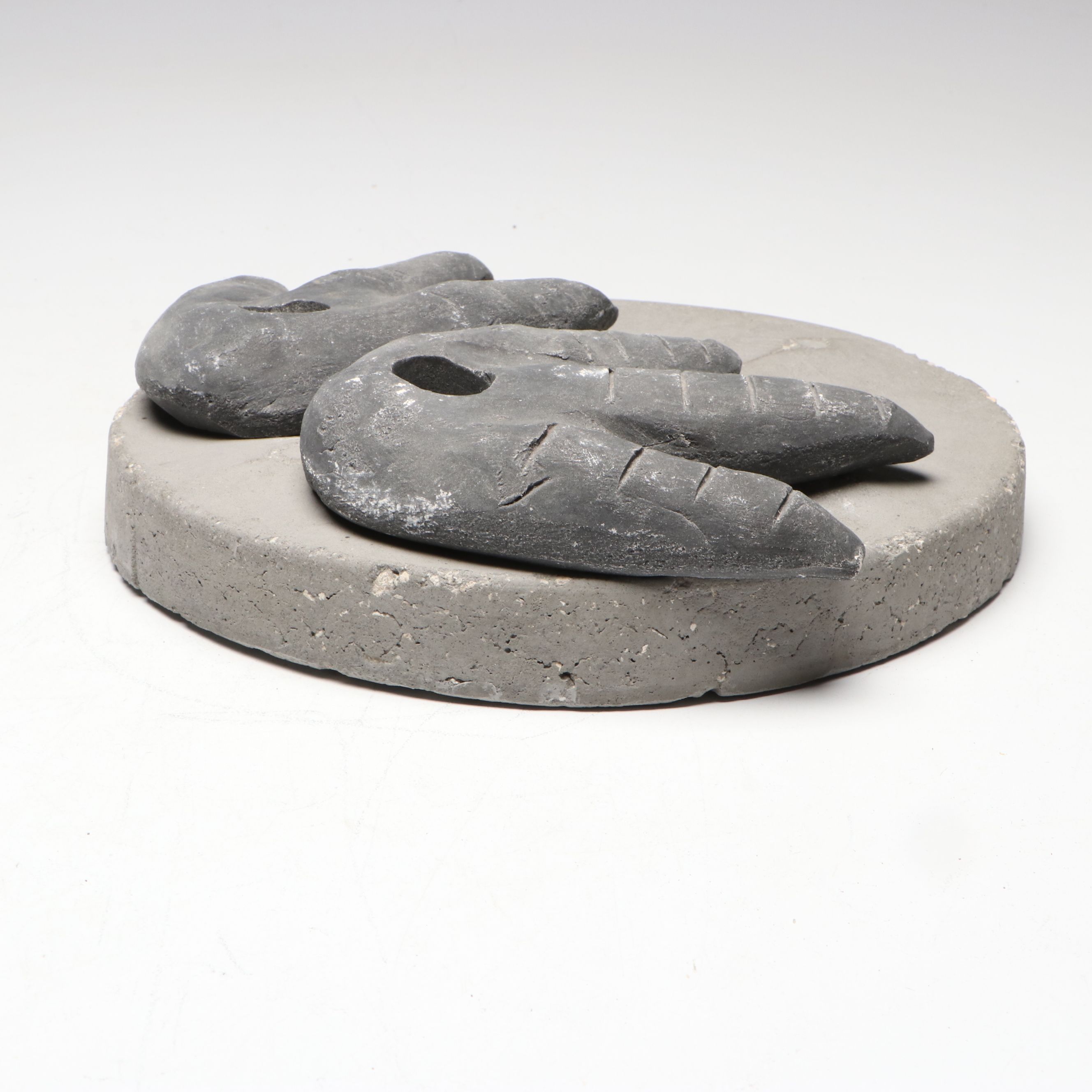 Aletha Rector Art Pottery Polychrome Bird Sculpture with Beads