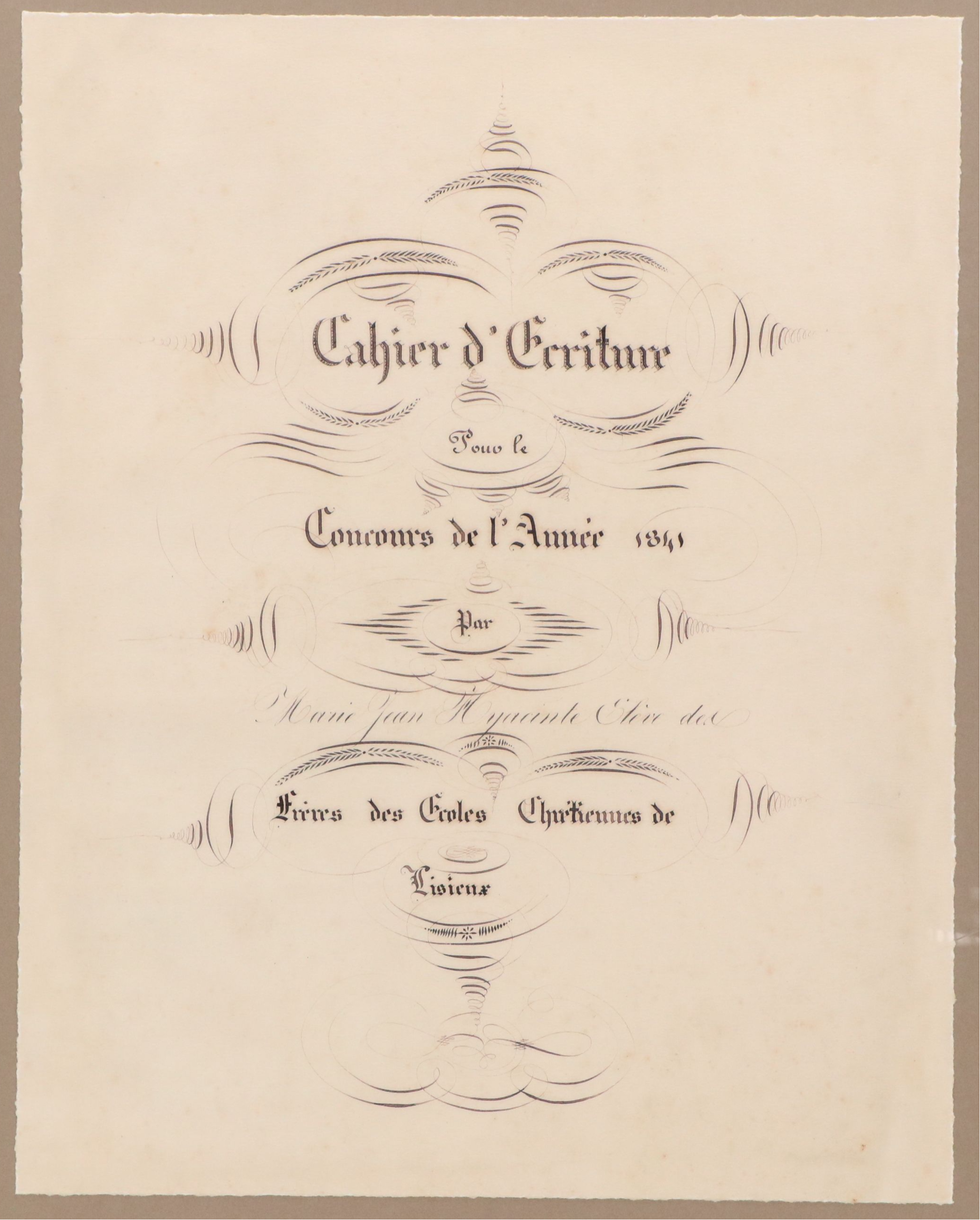 Digital Prints of 18th Century French Calligraphy, Late 20th Century