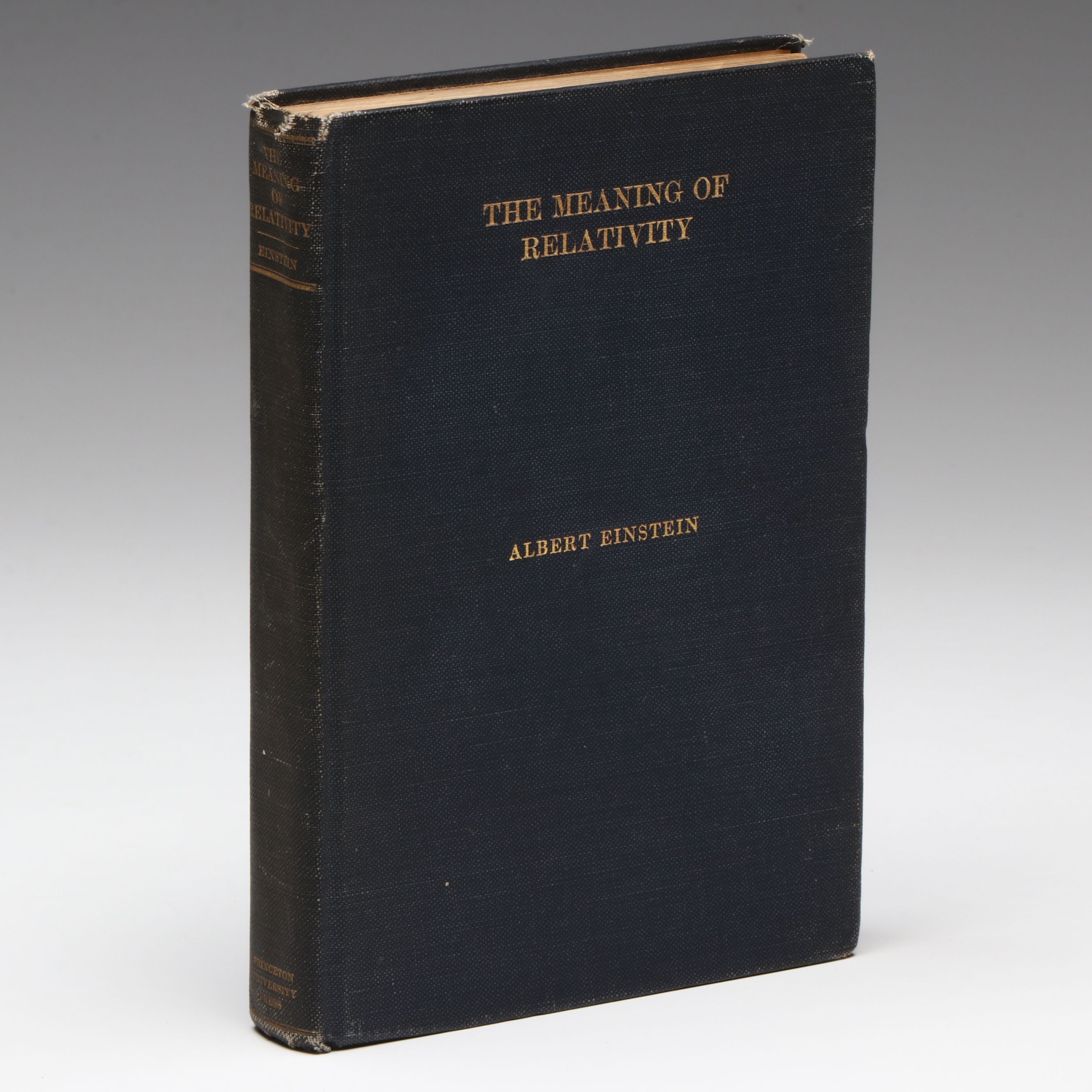 First American Edition "The Meaning of Relativity" by Albert Einstein, 1923