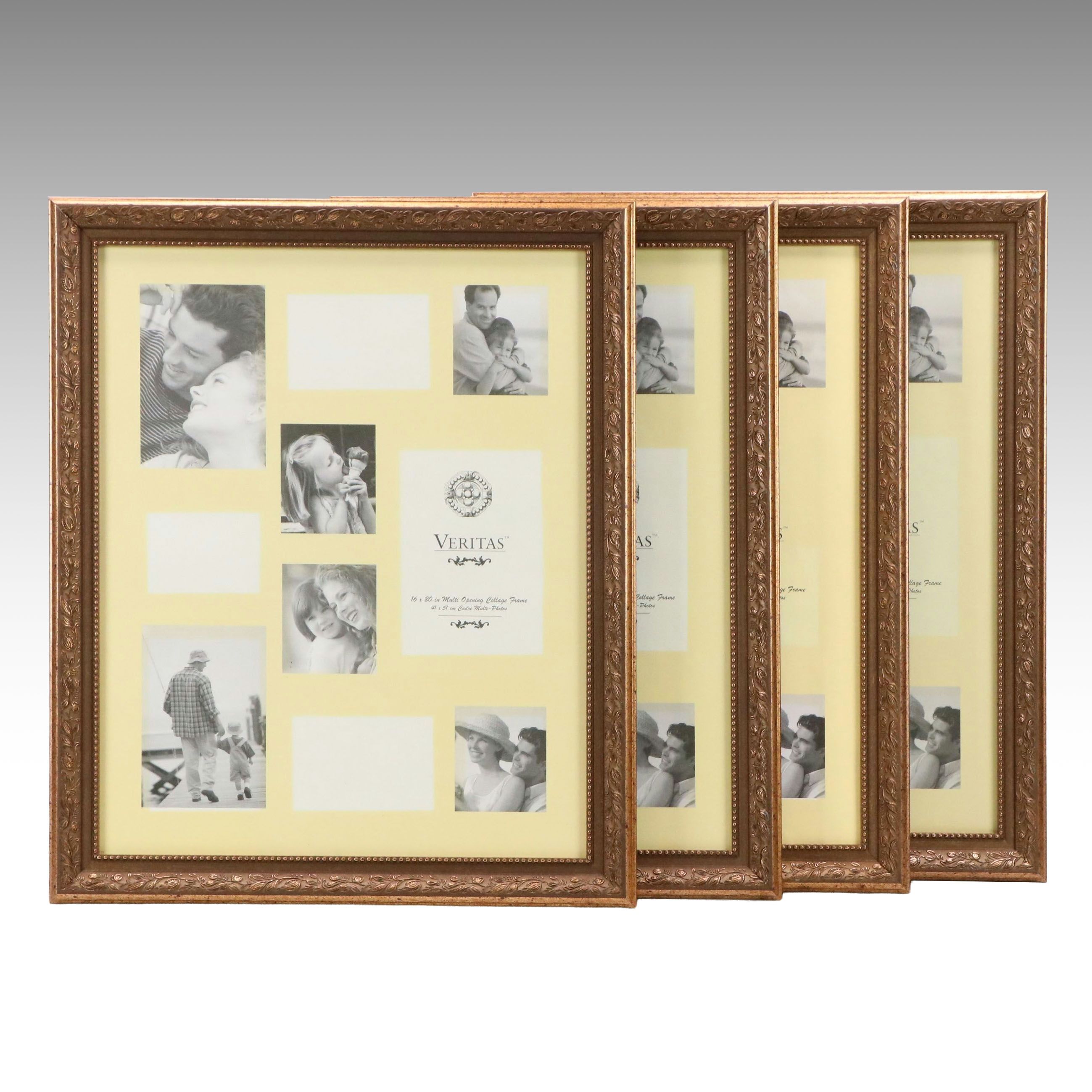 Set of Four Gold Tone Resin Frames