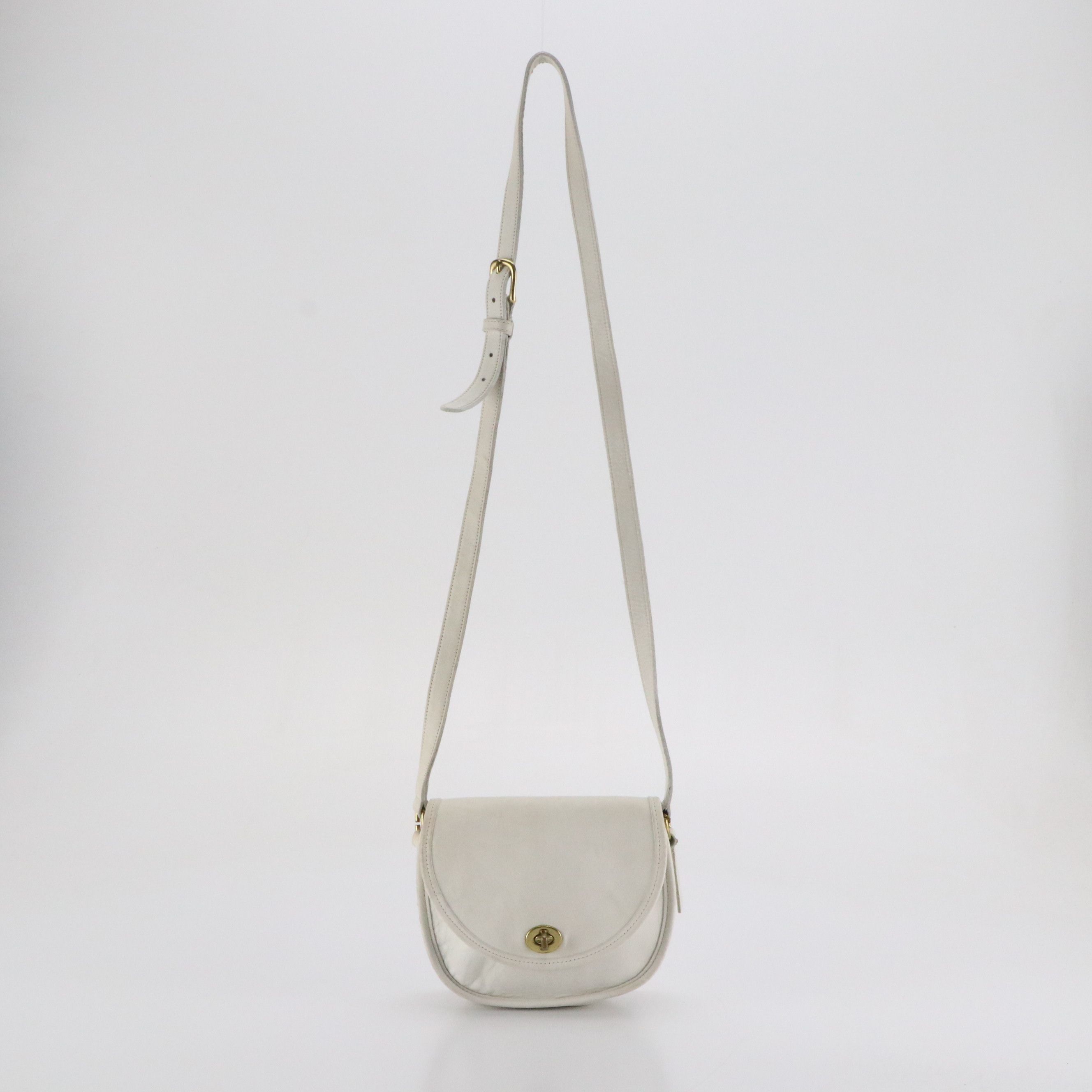 Coach Vintage Watson Crossbody Bag in White Leather