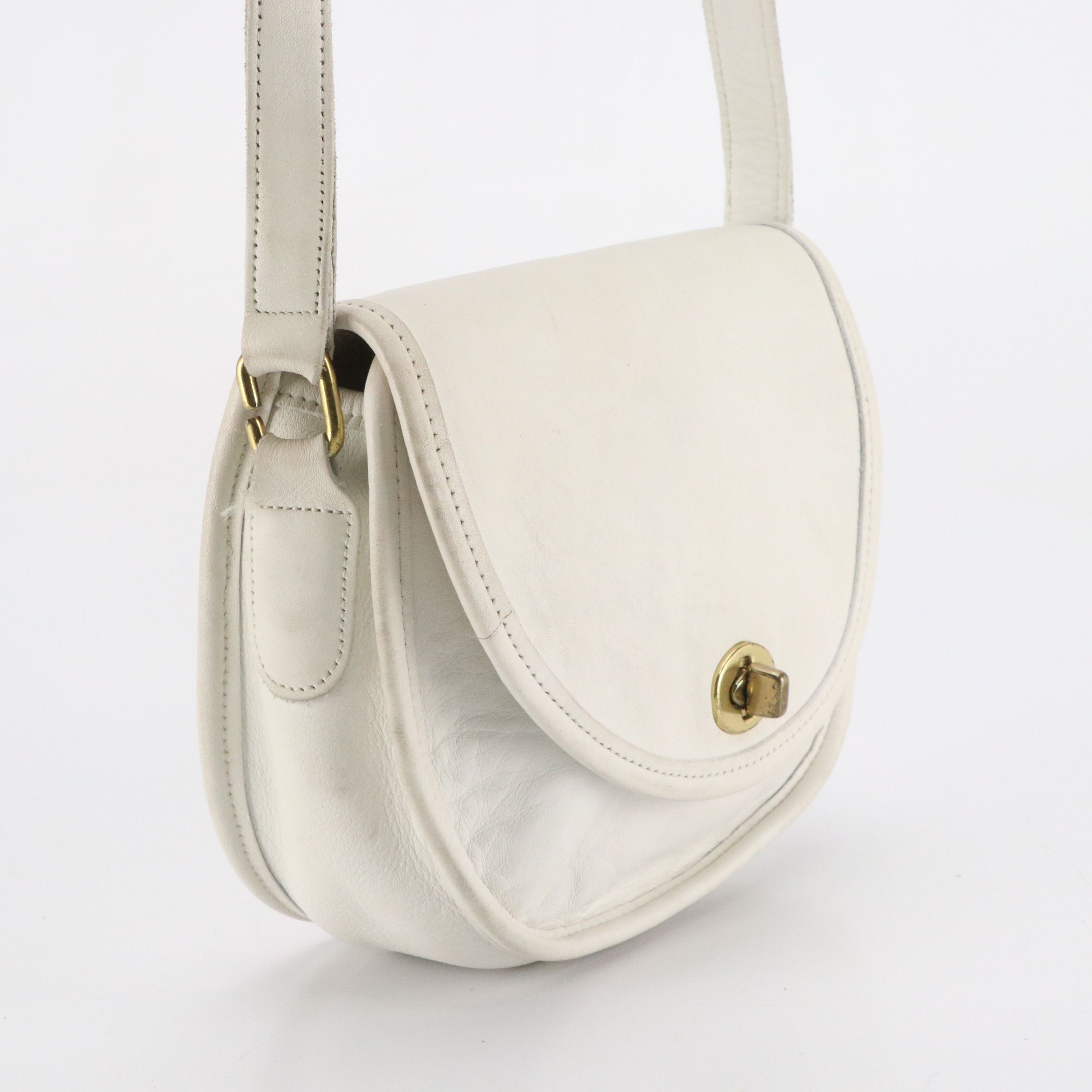 Coach Vintage Watson Crossbody Bag in White Leather