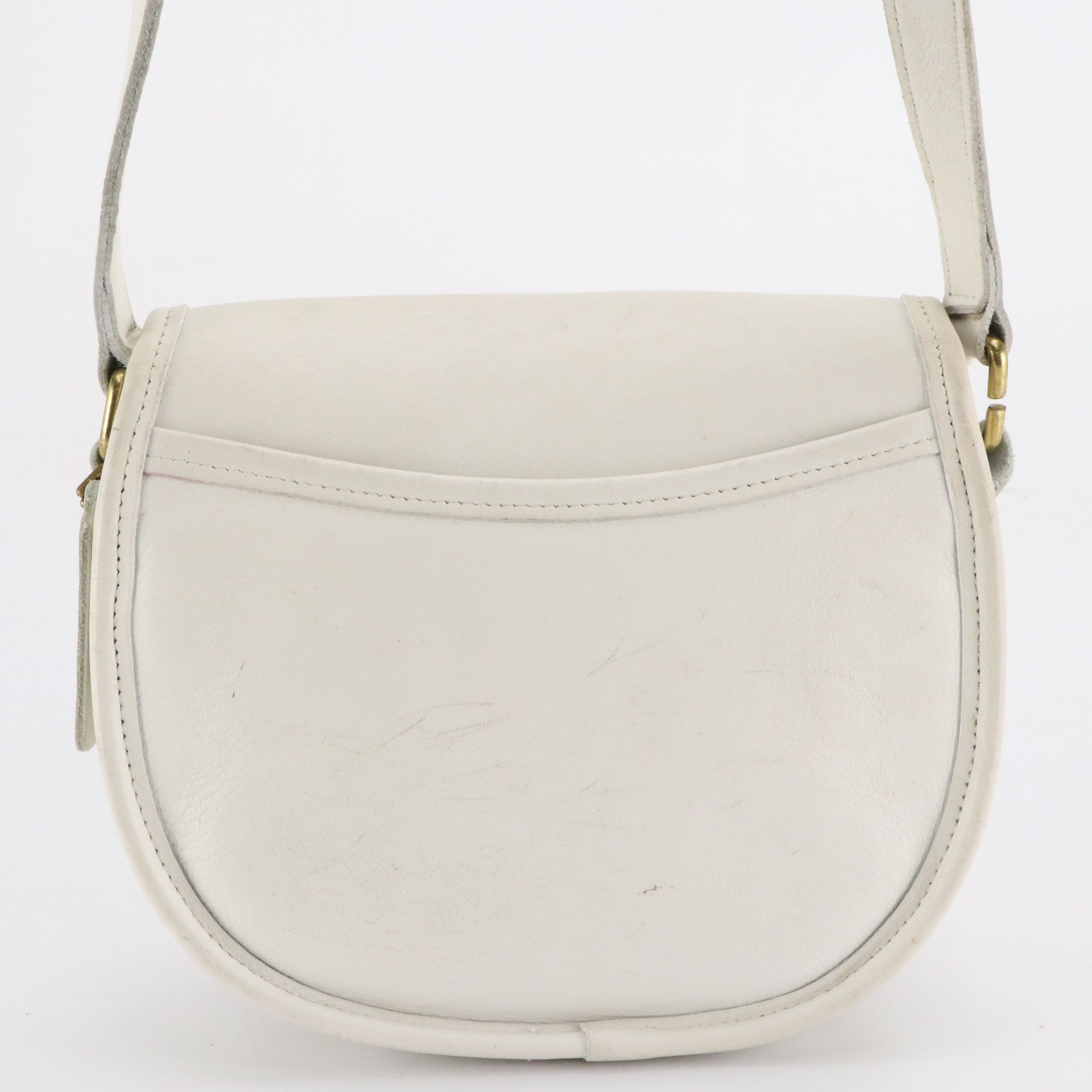 Coach Vintage Watson Crossbody Bag in White Leather