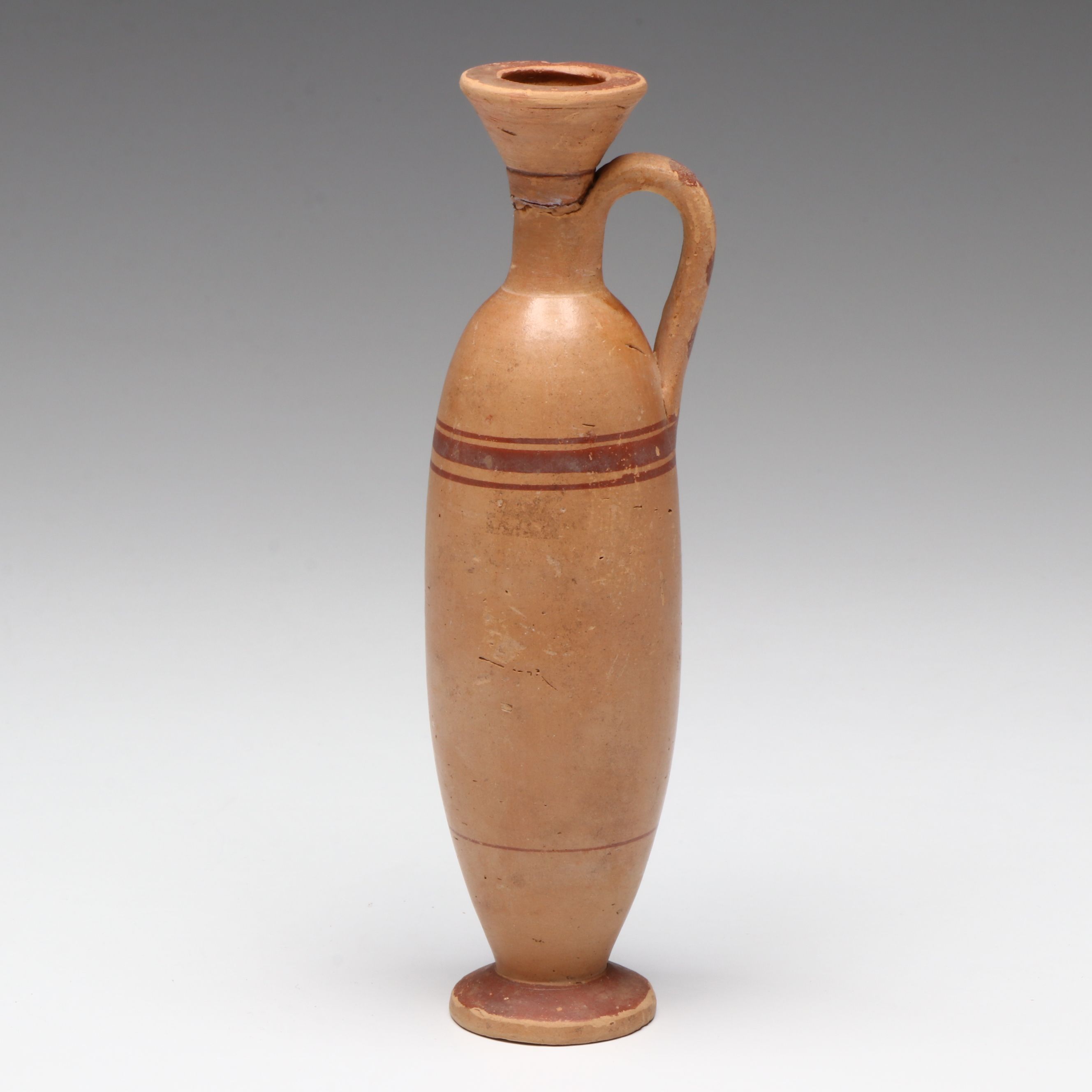 Ancient Greek Terracotta Lekythos Oil Flask