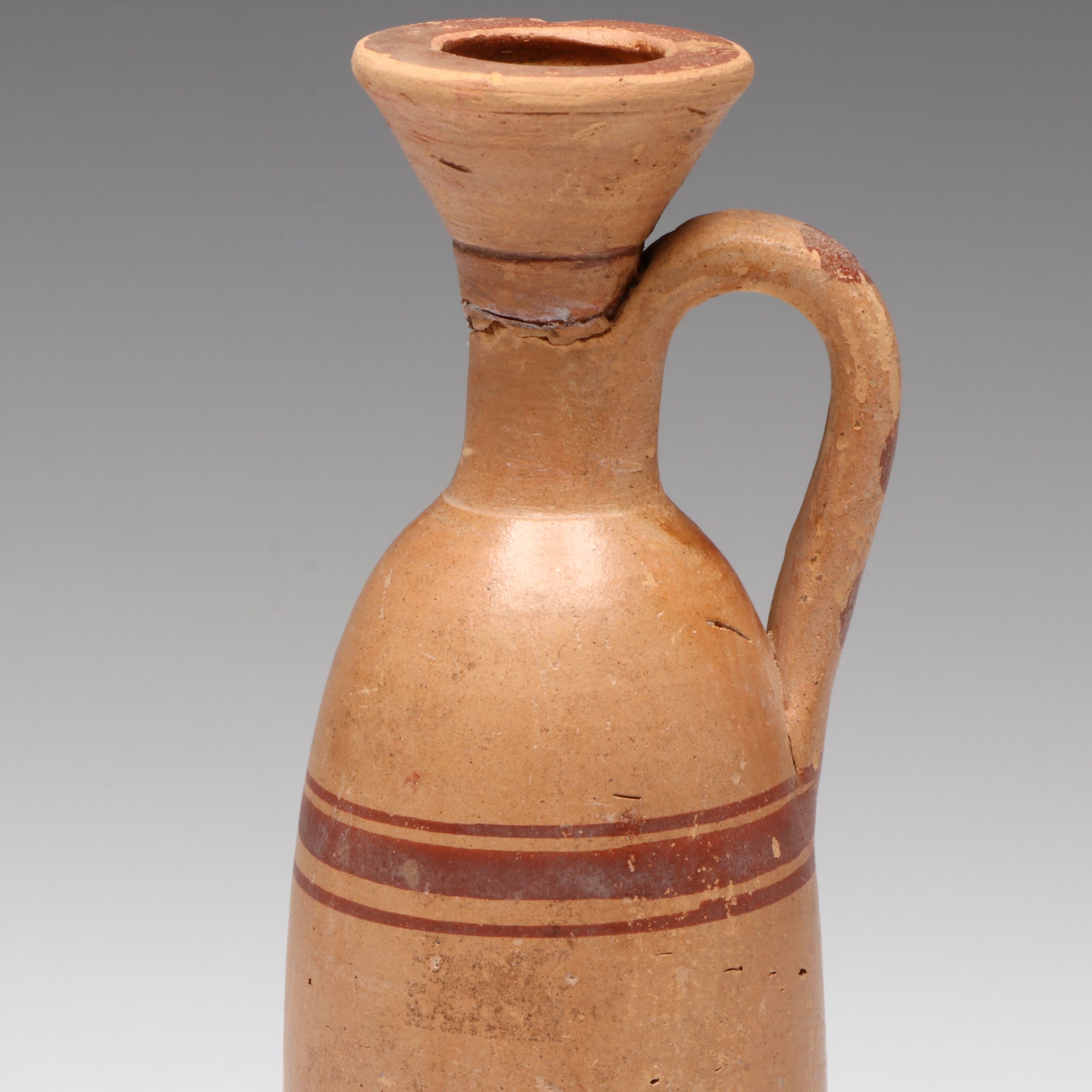 Ancient Greek Terracotta Lekythos Oil Flask