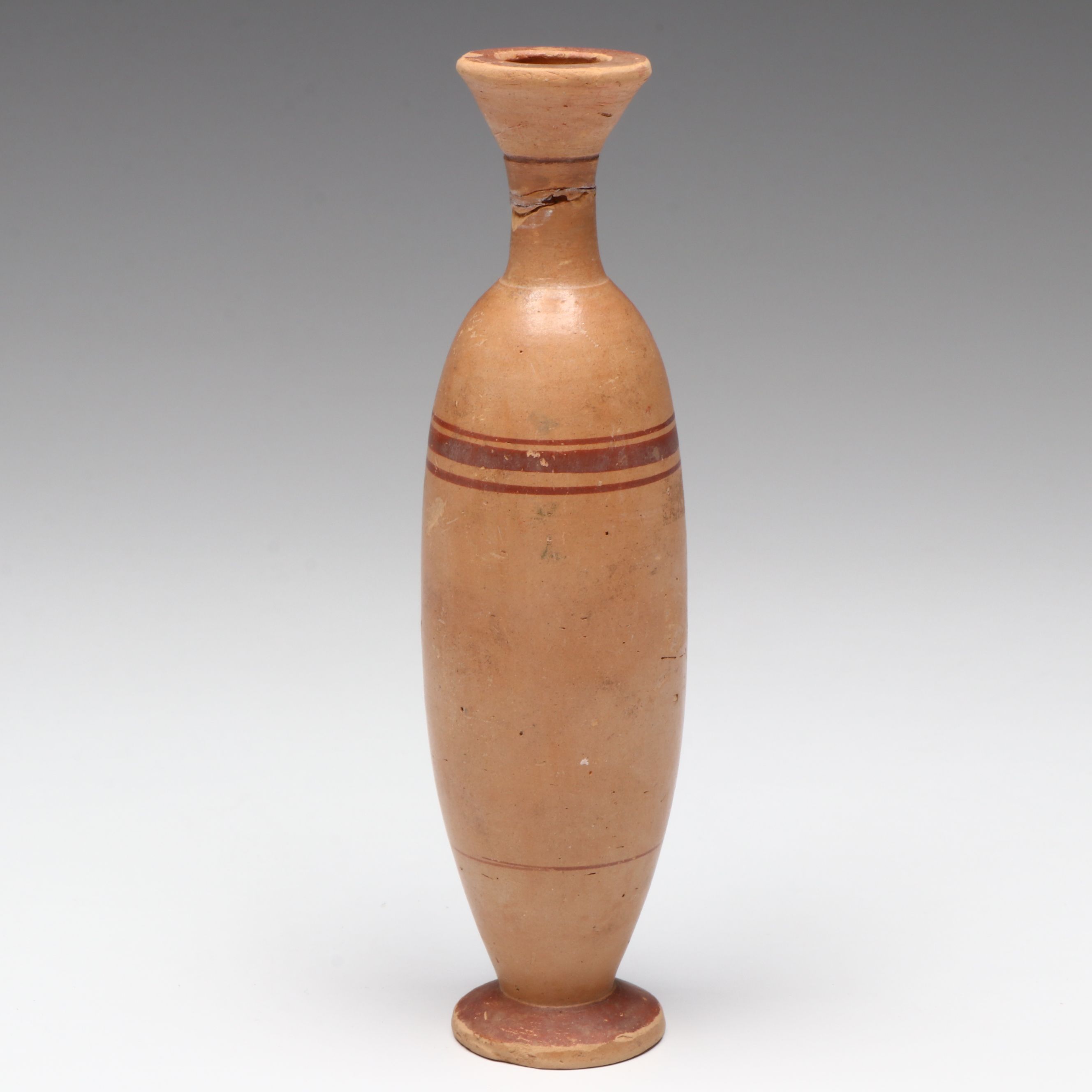Ancient Greek Terracotta Lekythos Oil Flask