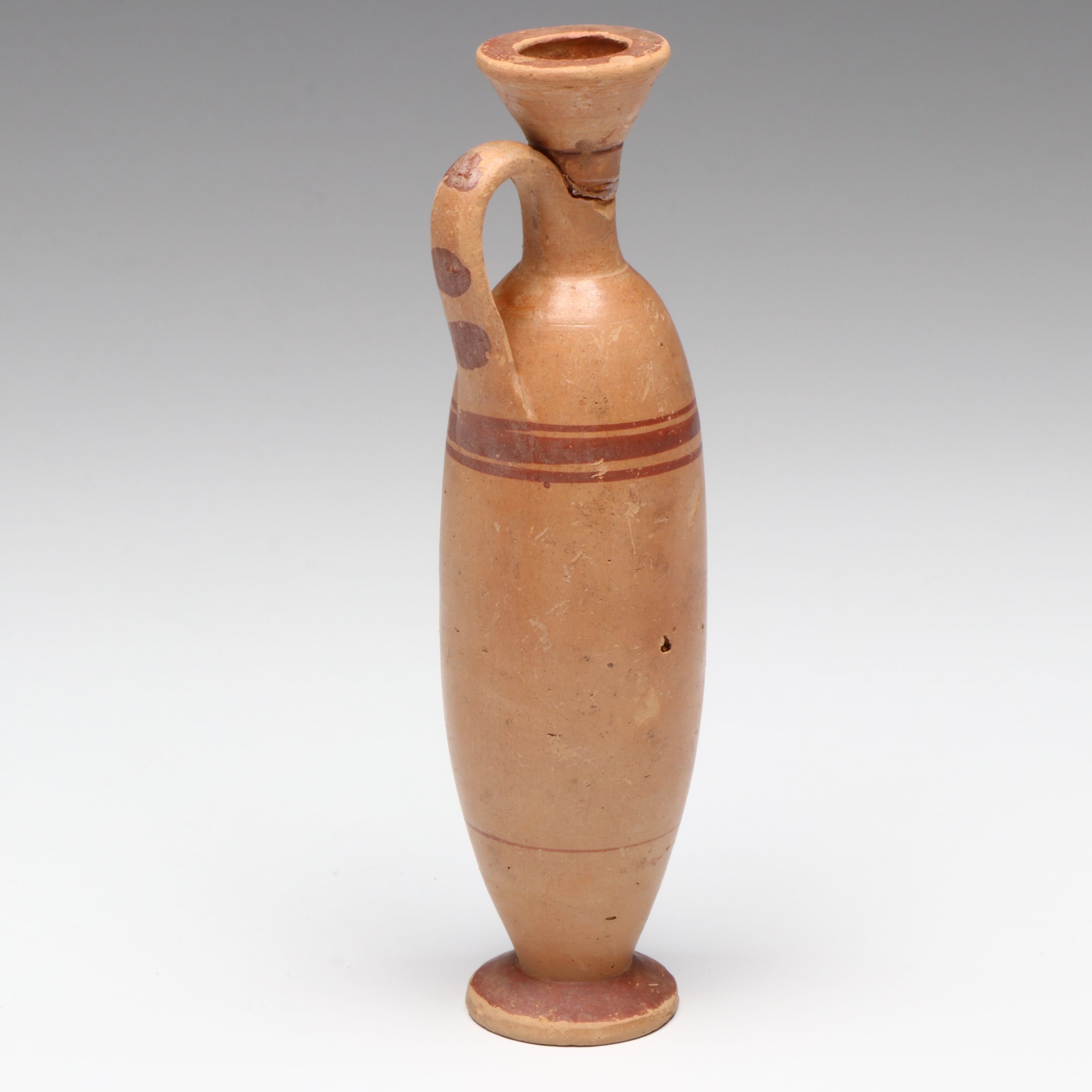 Ancient Greek Terracotta Lekythos Oil Flask