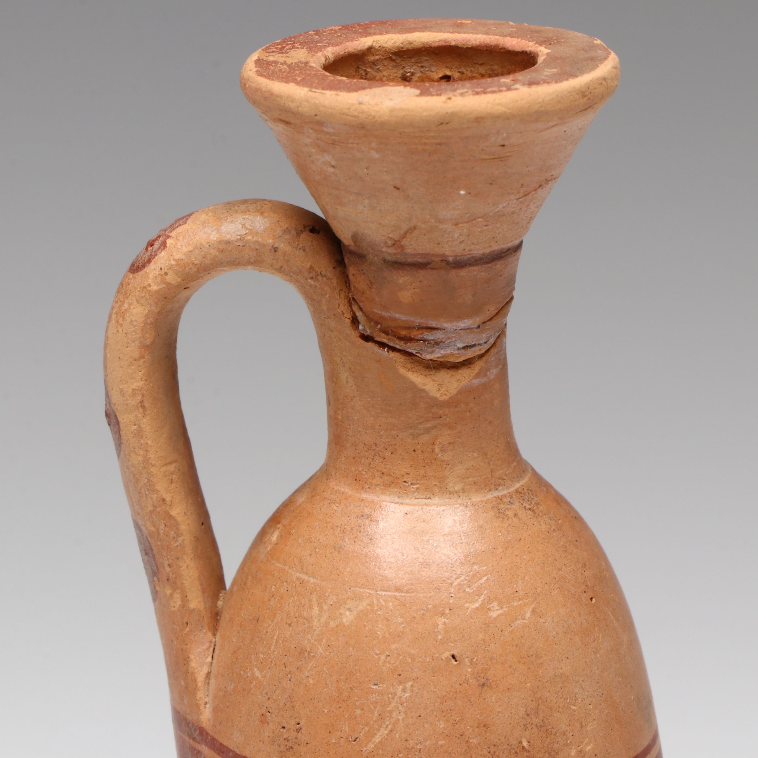 Ancient Greek Terracotta Lekythos Oil Flask