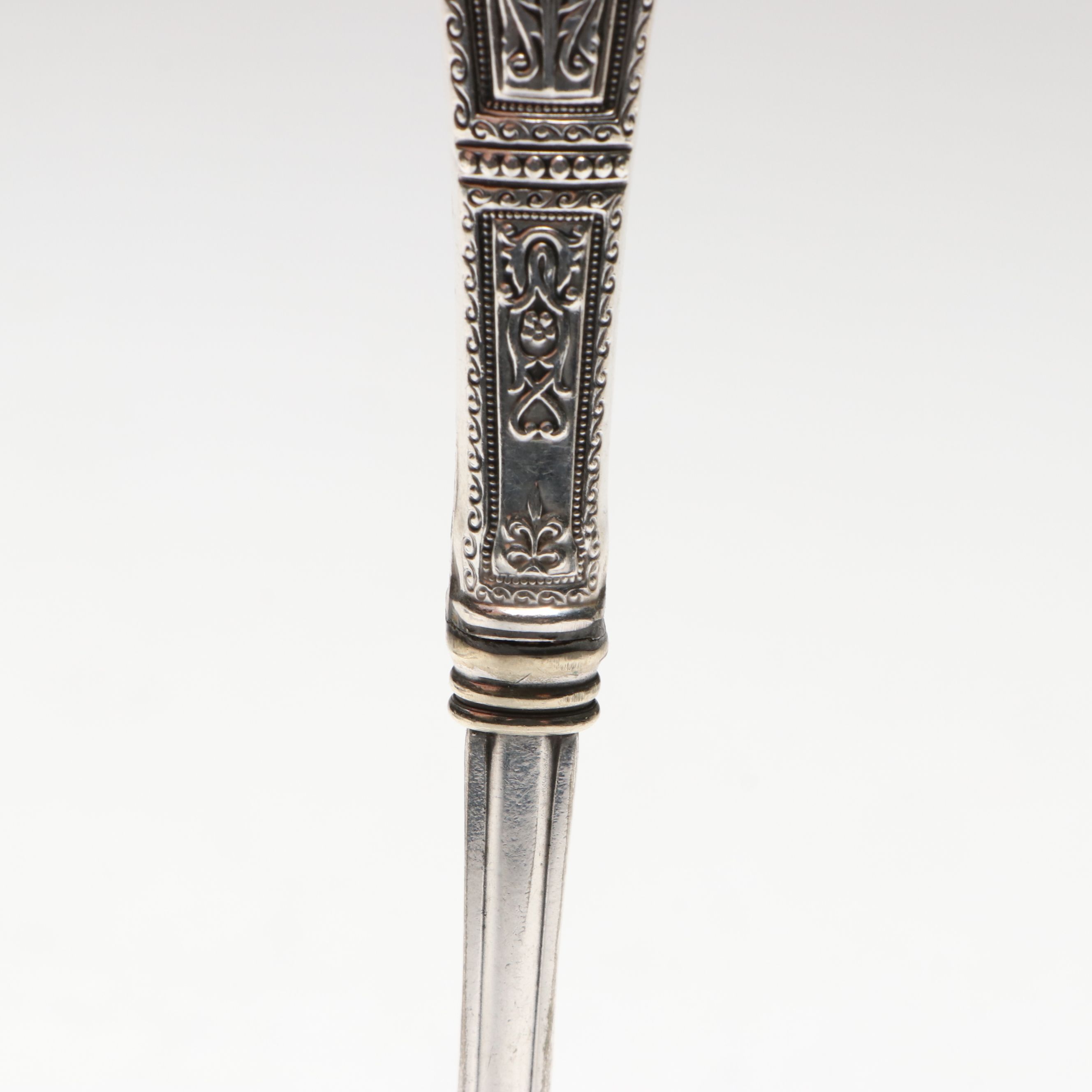 Webster Sterling Handled Pierced Tomato Server with Other Utensils