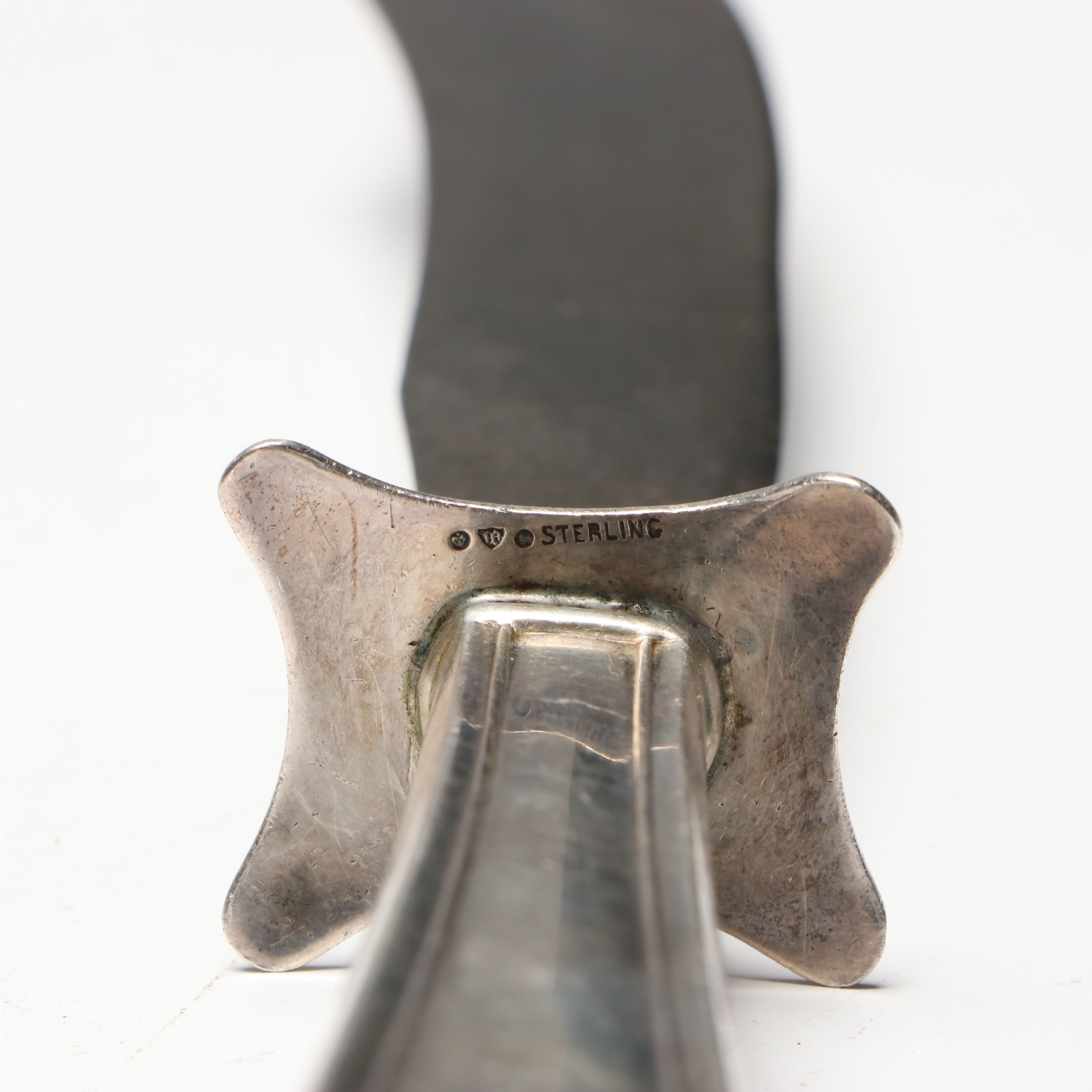 Webster Sterling Handled Pierced Tomato Server with Other Utensils