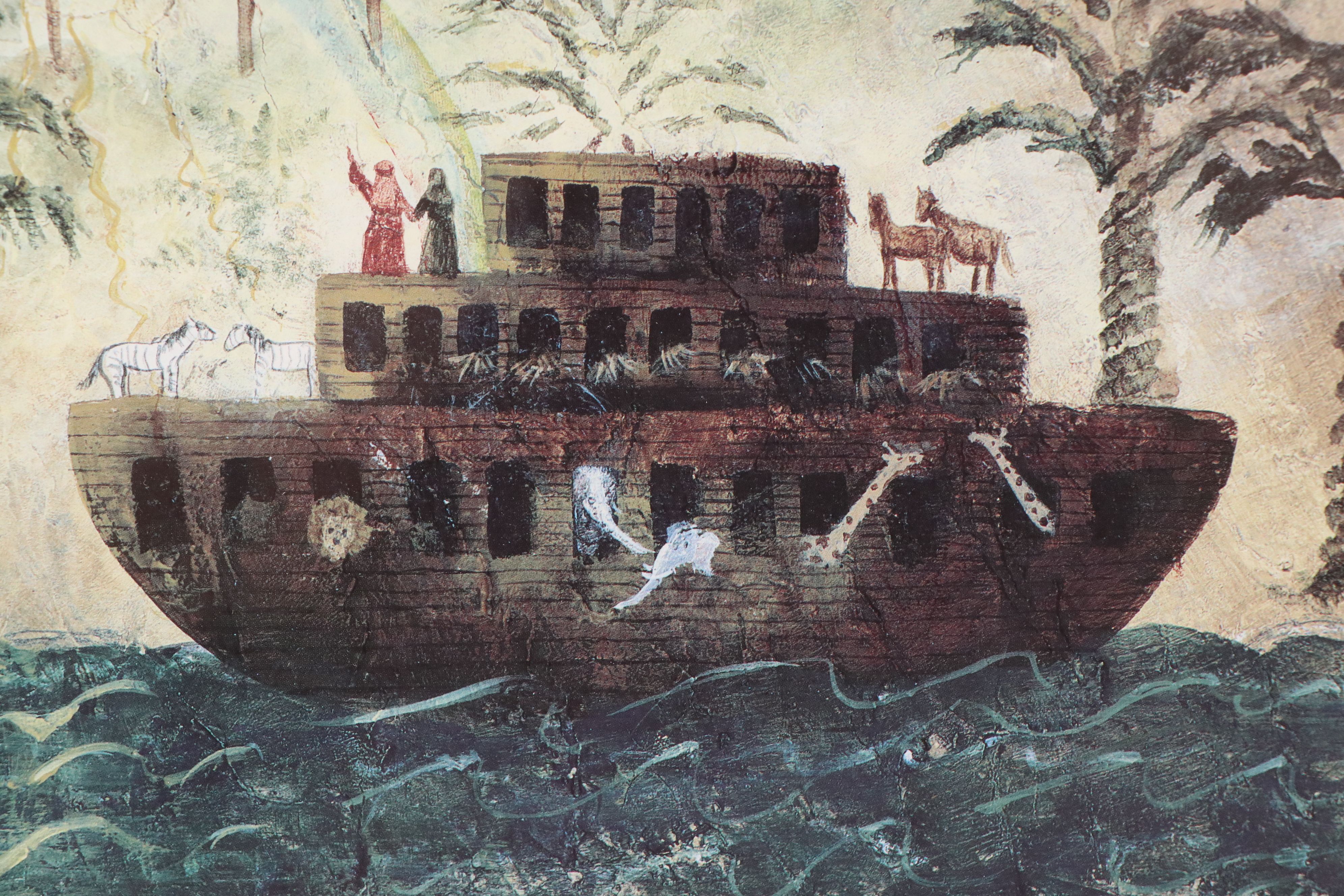 Carol Endres Offset Lithograph "Noah," Late 20th Century
