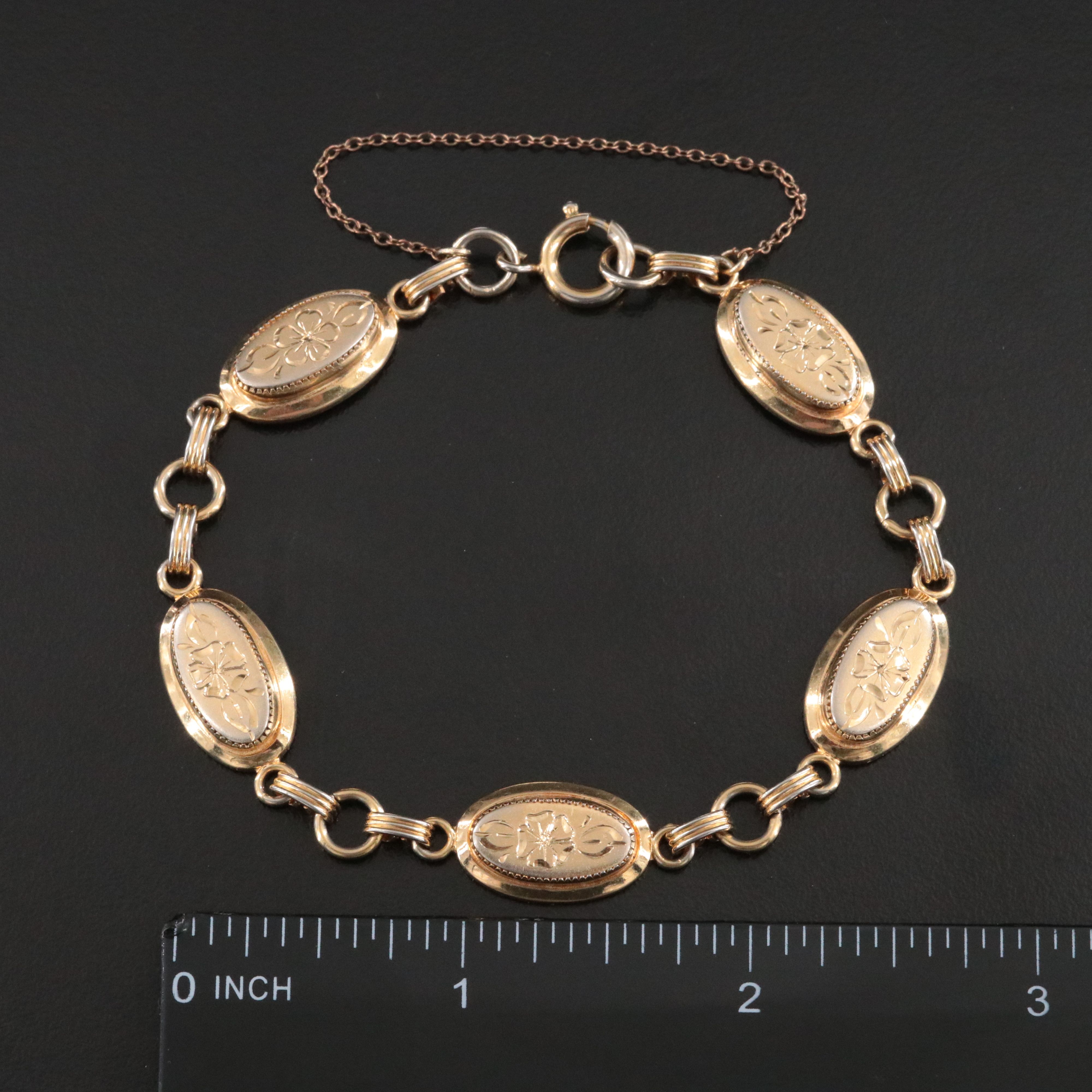 Gold-Filled Oval Link and Garibaldi Chain Bracelets