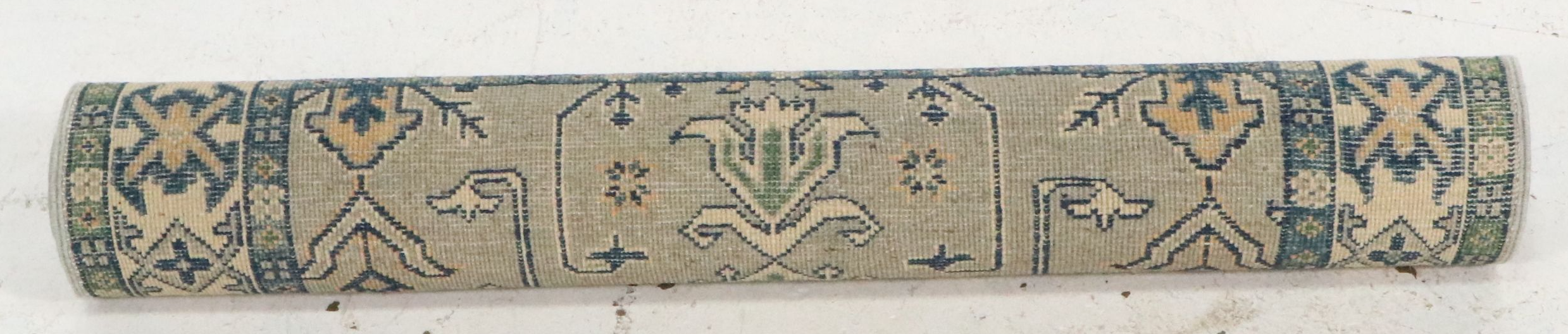 3'2 x 4'11 Hand-Knotted Afghan Kazak Accent Rug