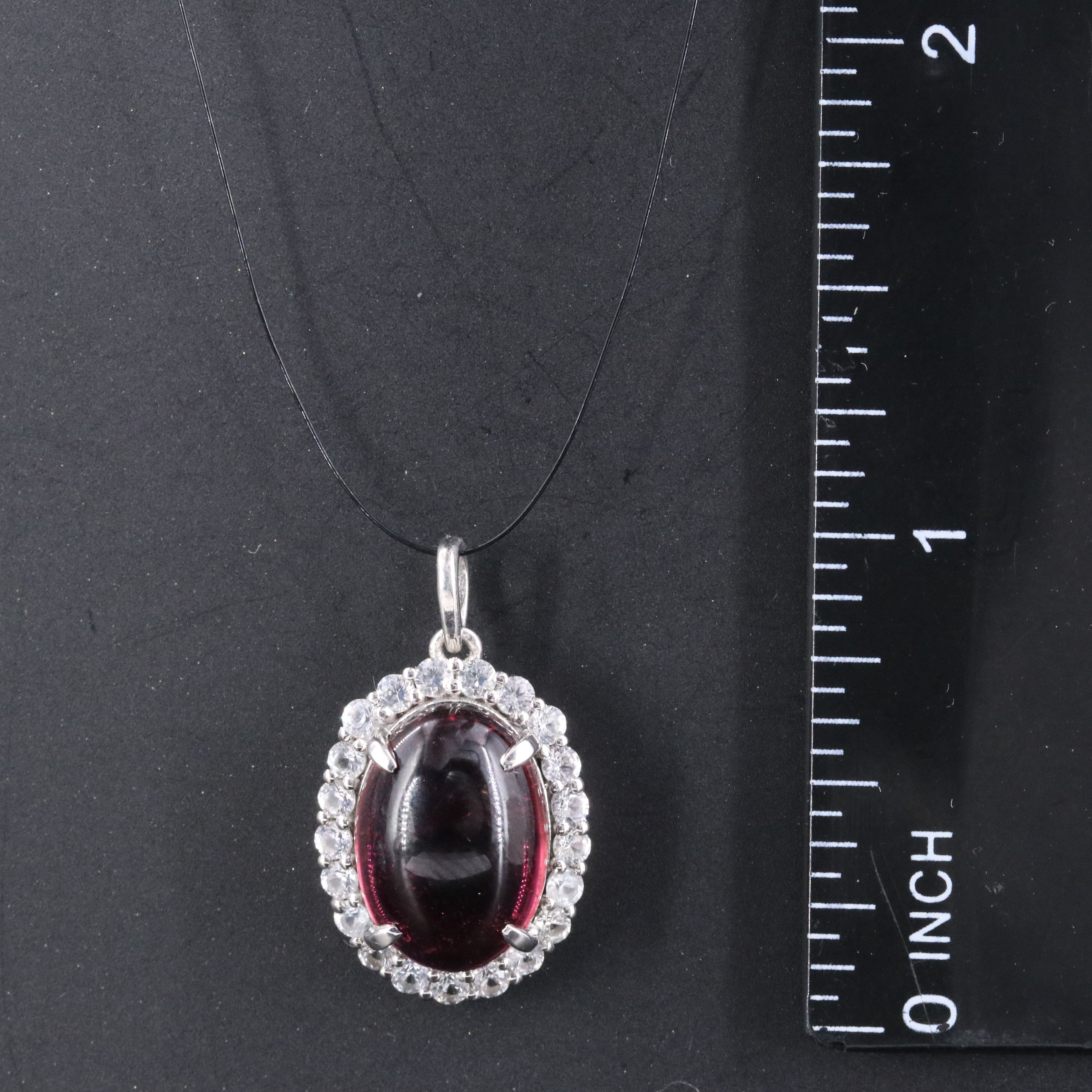 Platinum 6.62 CT Pink Tourmaline and White Sapphire Halo Pendant