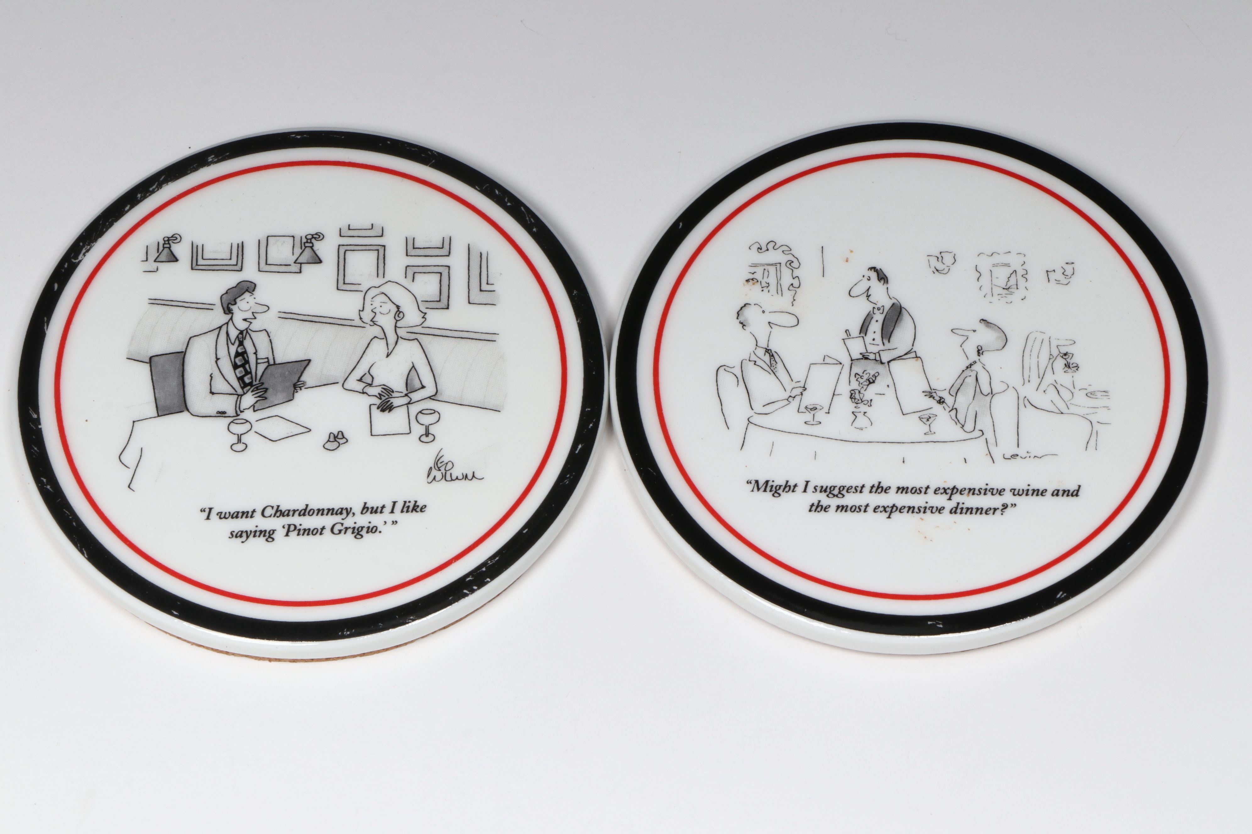 Set of Restoration Hardware "The New Yorker" Ceramic Coasters