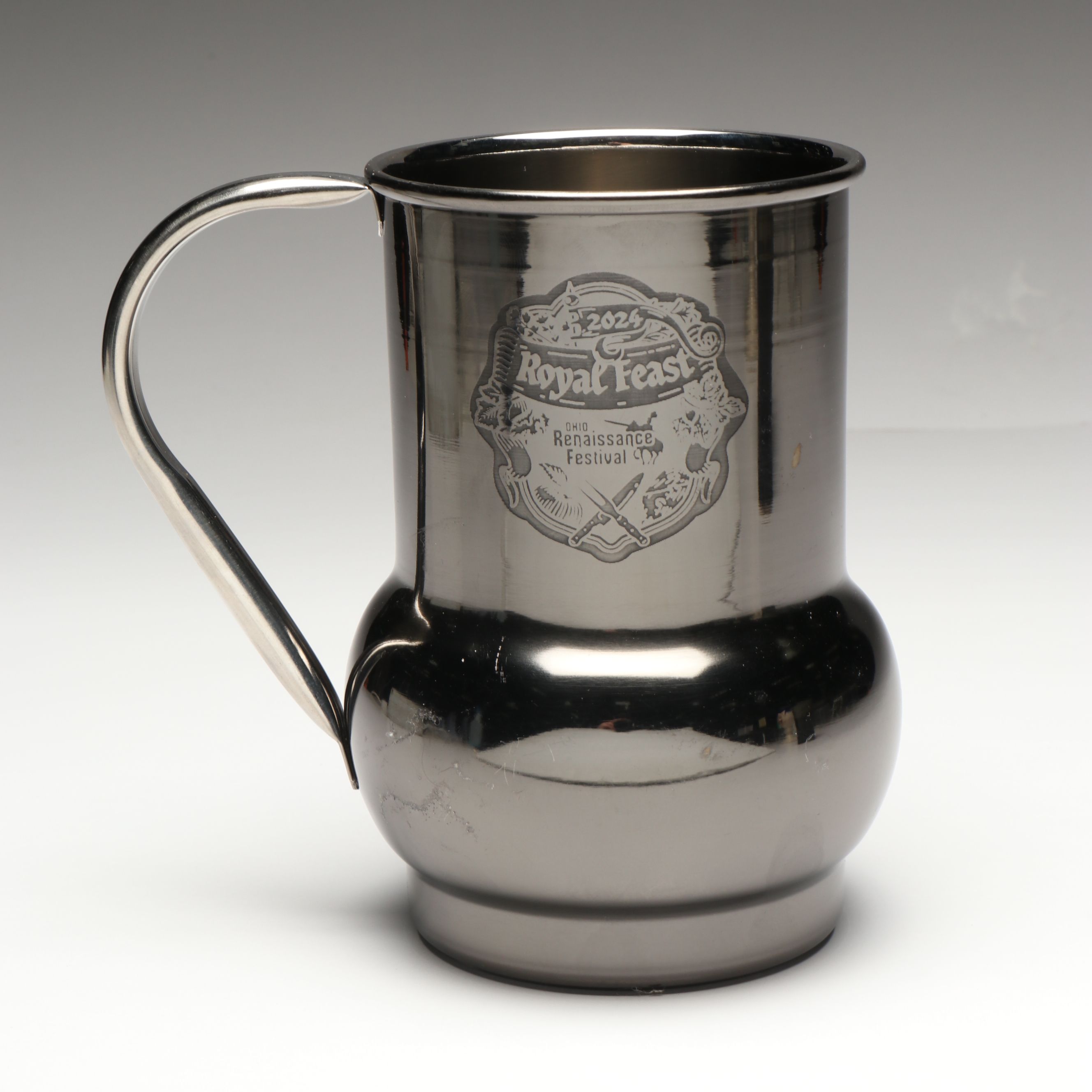 Ohio Renaissance Festival Ceramic and Metal Souvenir Steins