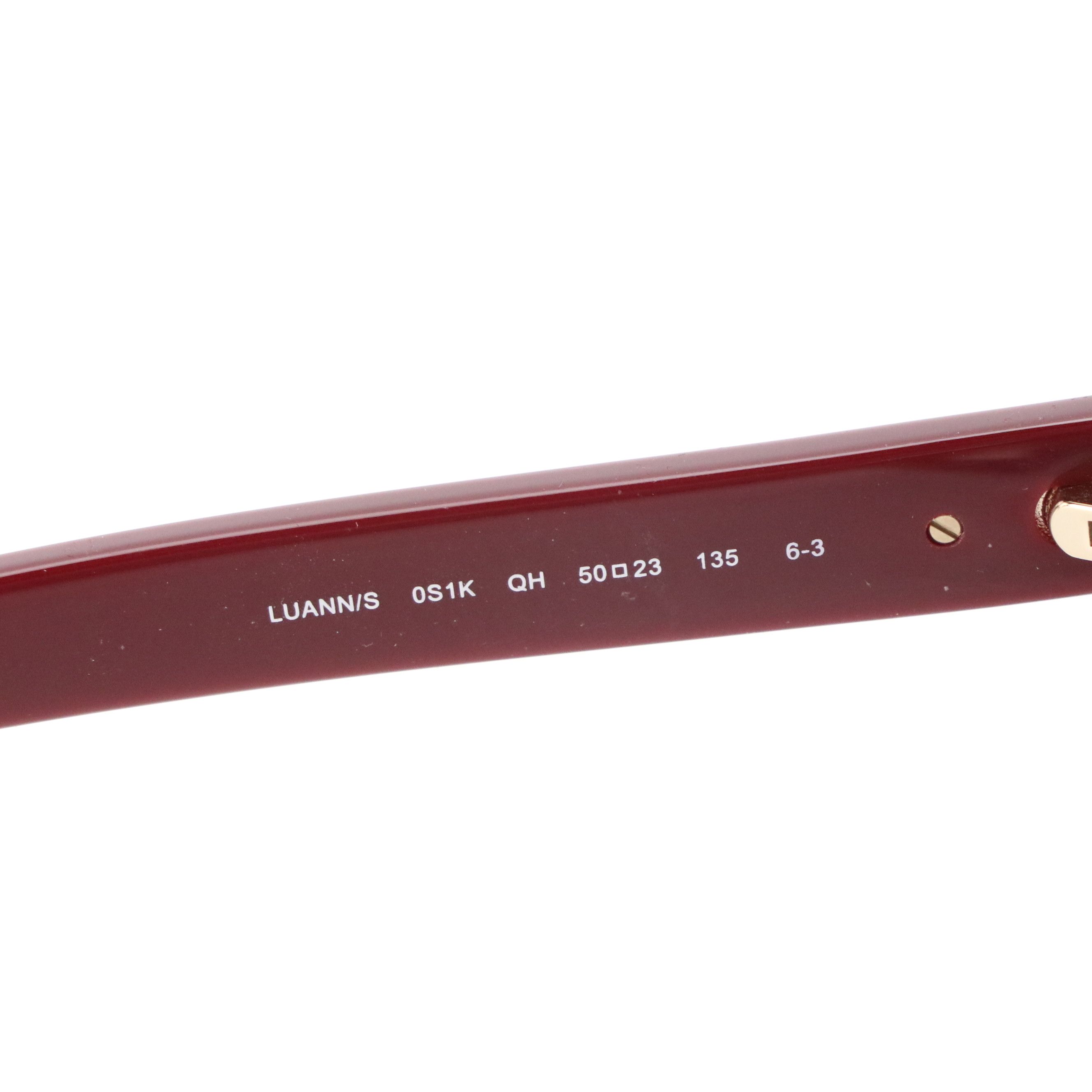 Kate Spade Luann/S 0S1K QH Burgundy Rhinestone Cat Eye Sunglasses