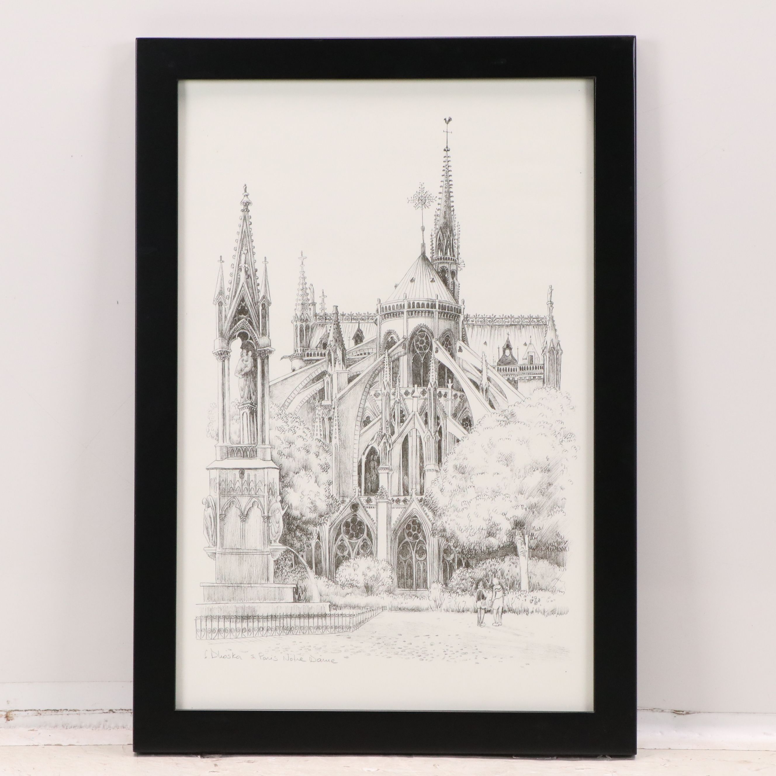 F. Dhoska Offset Lithographs of Parisian Locations, Late 20th Century