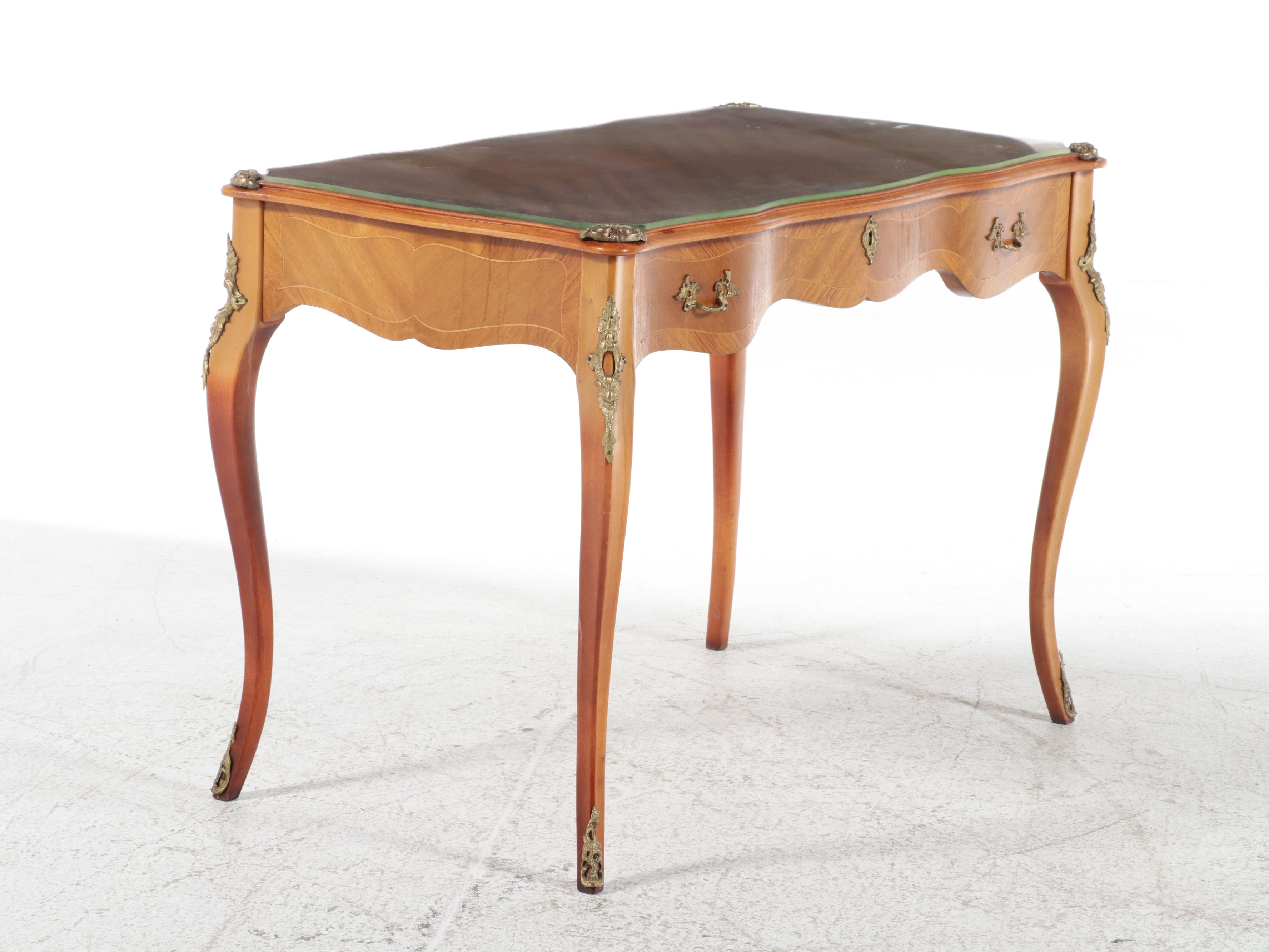 Louis XV Style Parquetry Bureau Plat