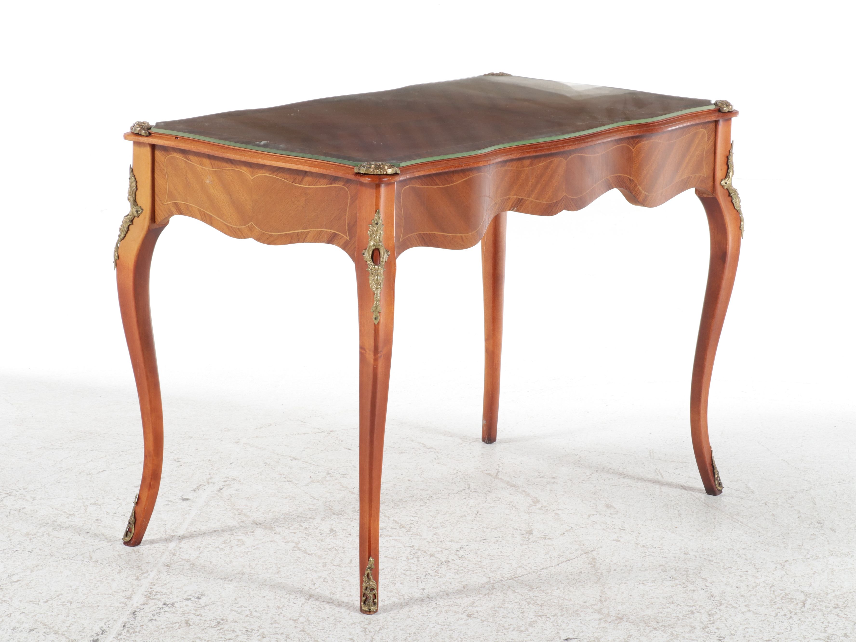 Louis XV Style Parquetry Bureau Plat